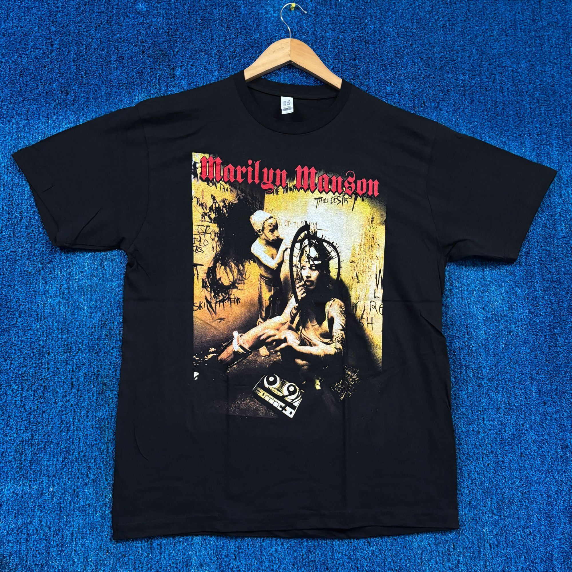 Marilyn Manson Portrait of American Family Album Band Tee L