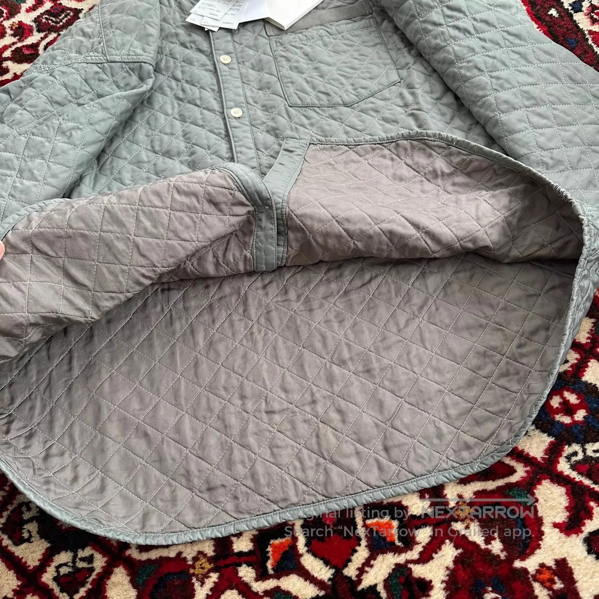 Visvim Quilted Long Sleeve Button-Up Shirt. Size US L / EU 52-54 / 3 - 4 Thumbnail