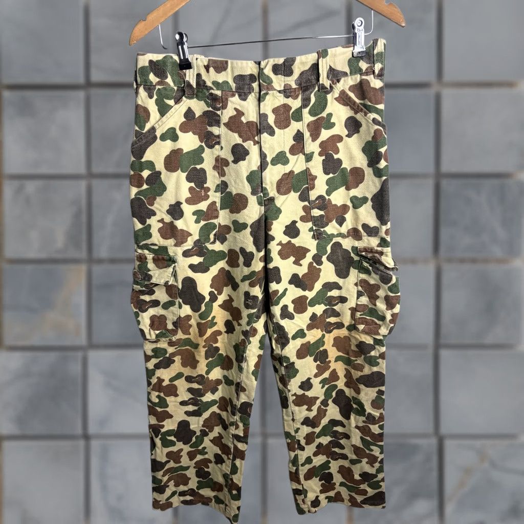 Vintage Duxbak Pants Mens 37W x 29L Cargo Camouflage Workwear Pockets Outdoor Pants Mens Size US 37 - 1 Thumbnail