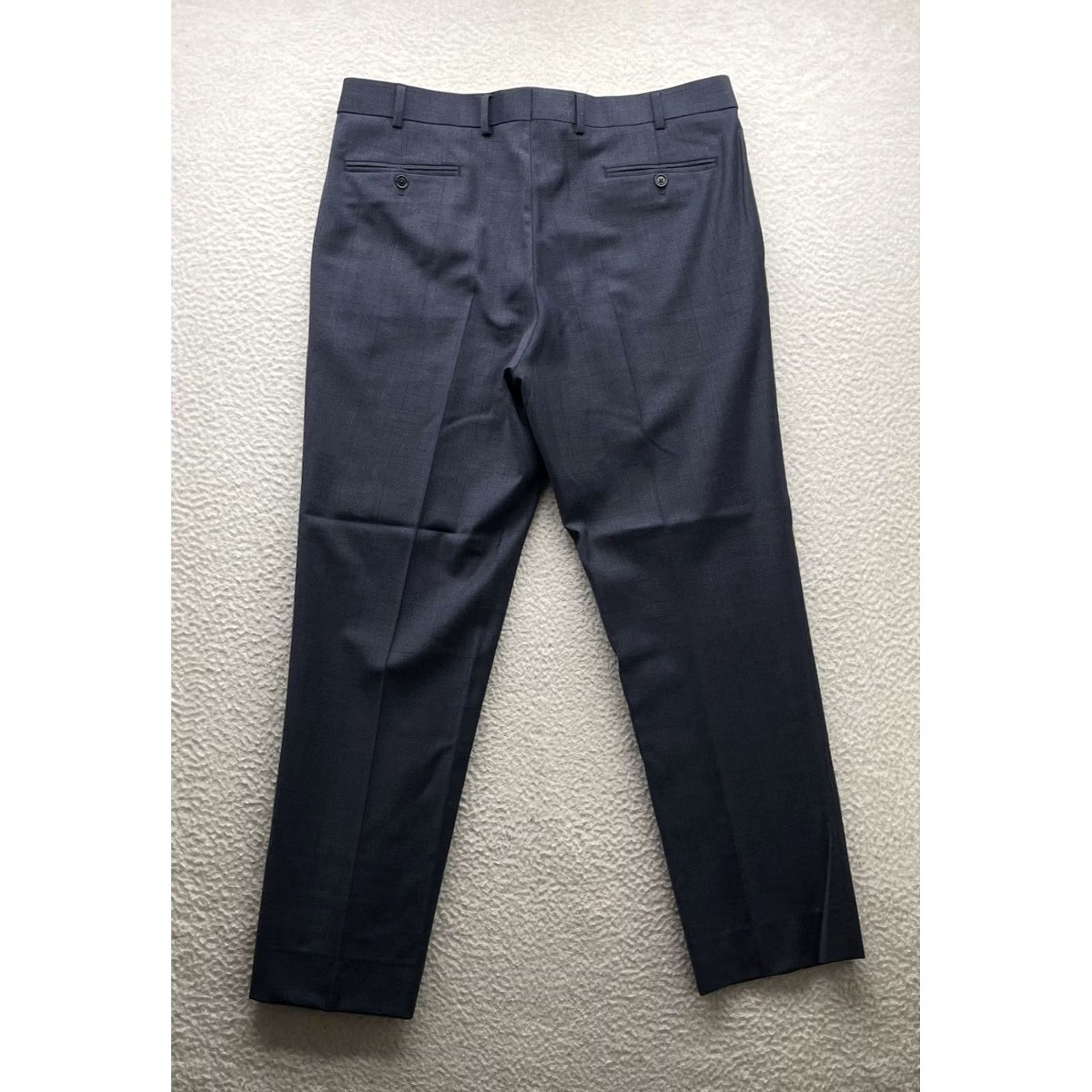 Brooks Brothers Brooks Brothers Regent Pants Mens 38x30 Navy Blue Glen Plaid Dress Pants Size US 38 / EU 54 - 7 Thumbnail