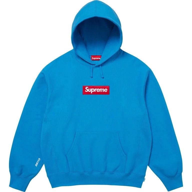 Supreme Supreme Box Logo Hoodie Sweatshirt Cyan Size US M / EU 48-50 / 2 - 1 Thumbnail