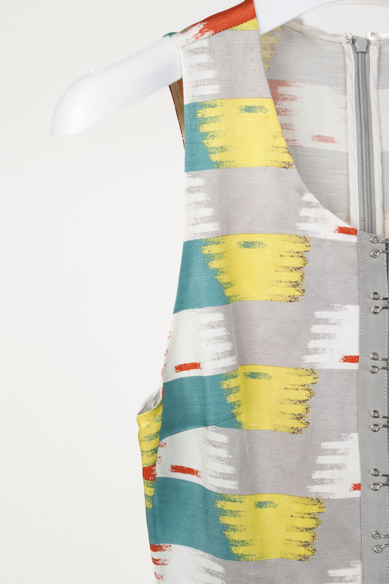 3.1 Phillip Lim 3.1 Phillip Lim Grey Ikat Print Pleated Playsuit Size S / US 4 / IT 40 - 5 Thumbnail