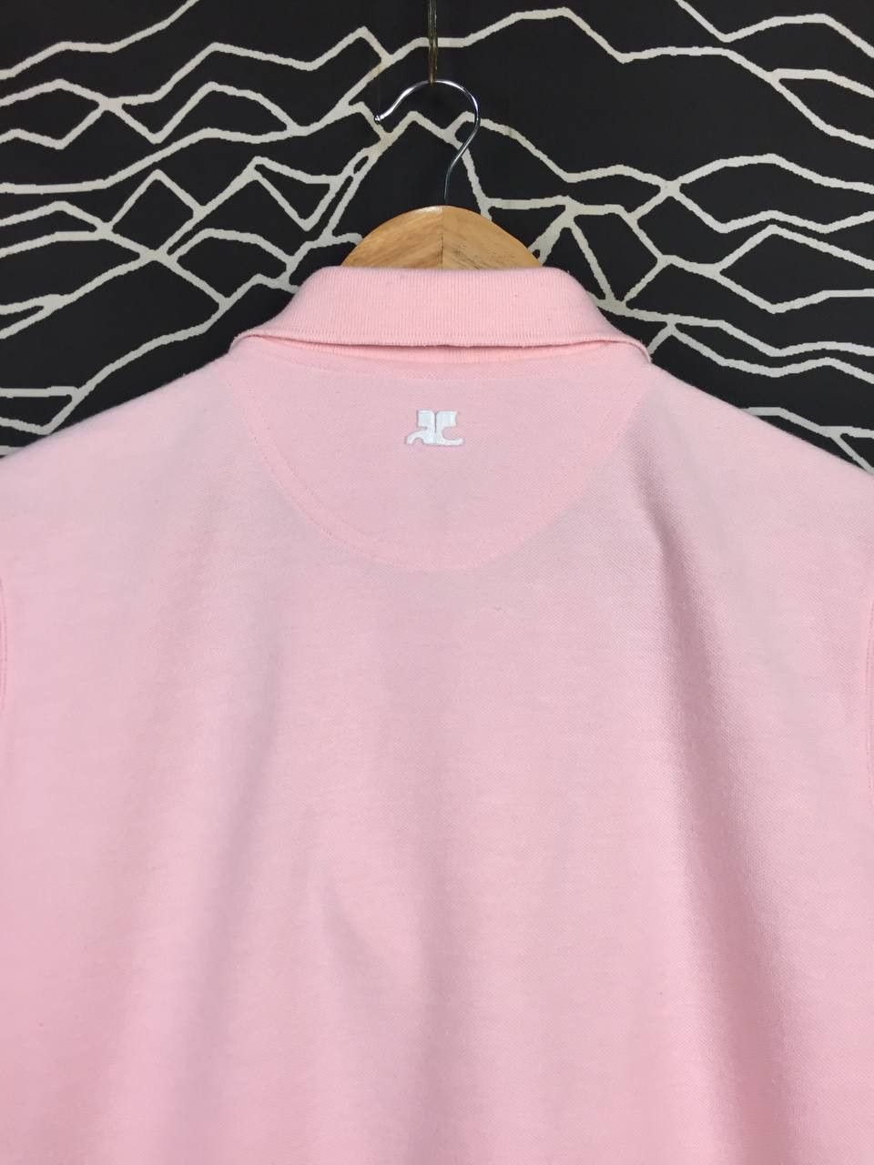 Courreges Courreges Paris Embroidered Floral Logo Quarter Zip Polo Tee Size S / US 4 / IT 40 - 8 Thumbnail
