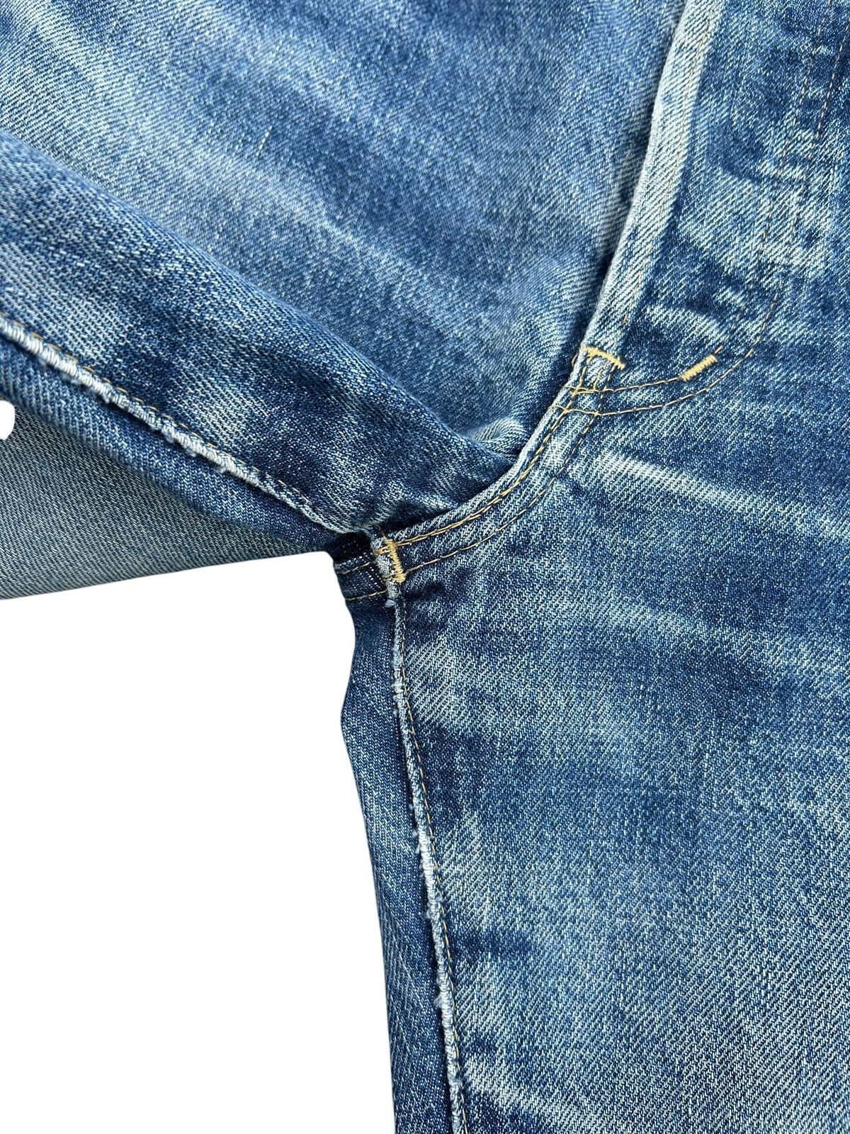 Kapital Thrashed Vintage Levis Big E Selvedge Denim Jeans Size US 31 - 10 Thumbnail