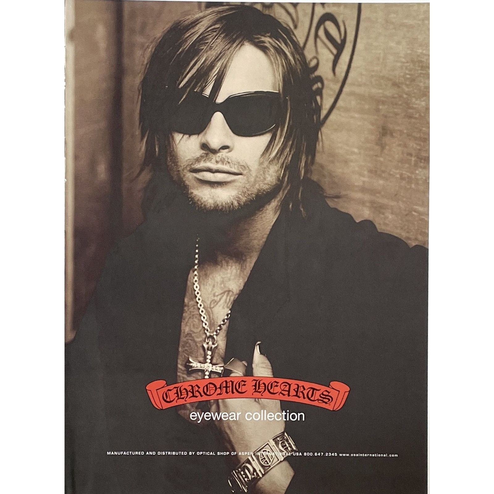 Chrome Hearts × Japanese Brand × Vintage Chrome Hearts eyewear collection Poster framed 9x11 Size ONE SIZE - 2 Thumbnail