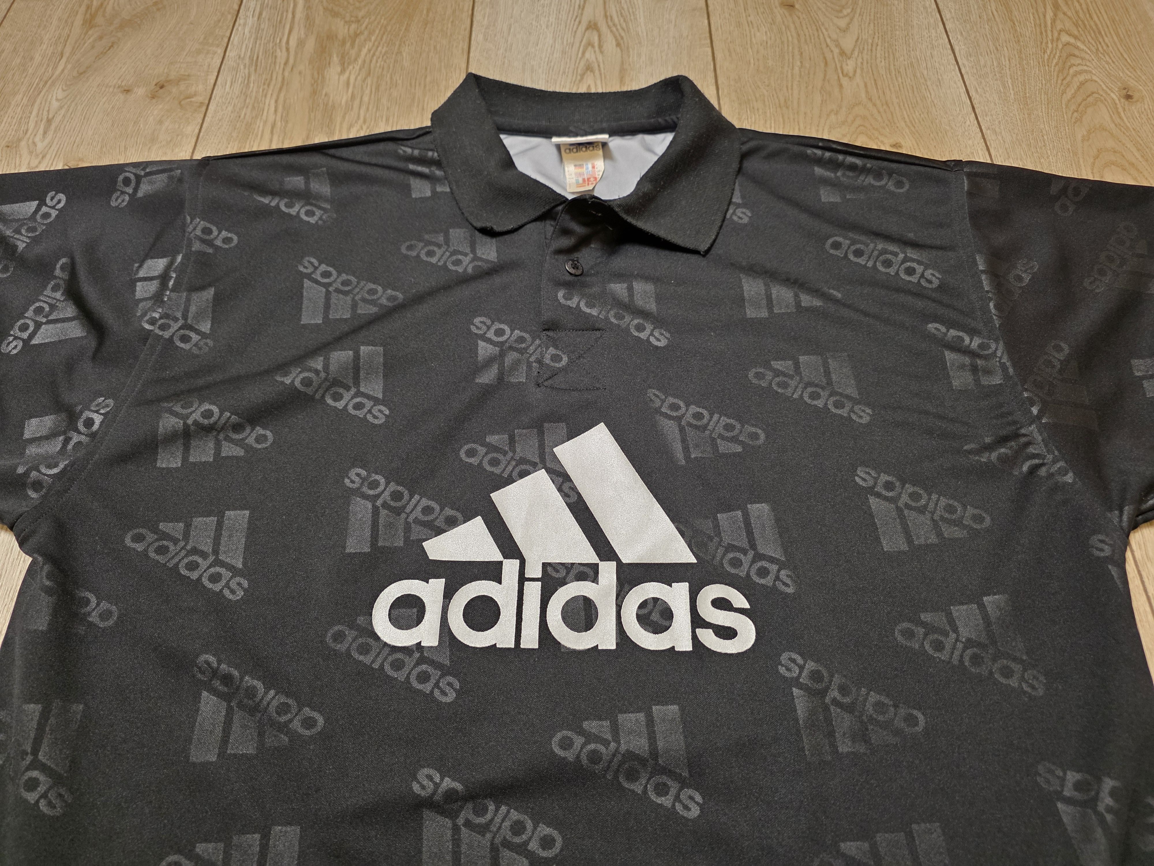 Adidas ADIDAS BIG LOGO MONOGRAM VINTAGE 90S FOOTBALL SHIRT TRAINING Size US M / EU 48-50 / 2 - 3 Thumbnail