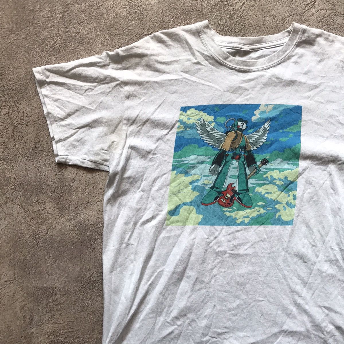 Vintage Vintage Y2K Sun Faded Anime Graphic Tee Streetwear Art Print Size US L / EU 52-54 / 3 - 2 Thumbnail