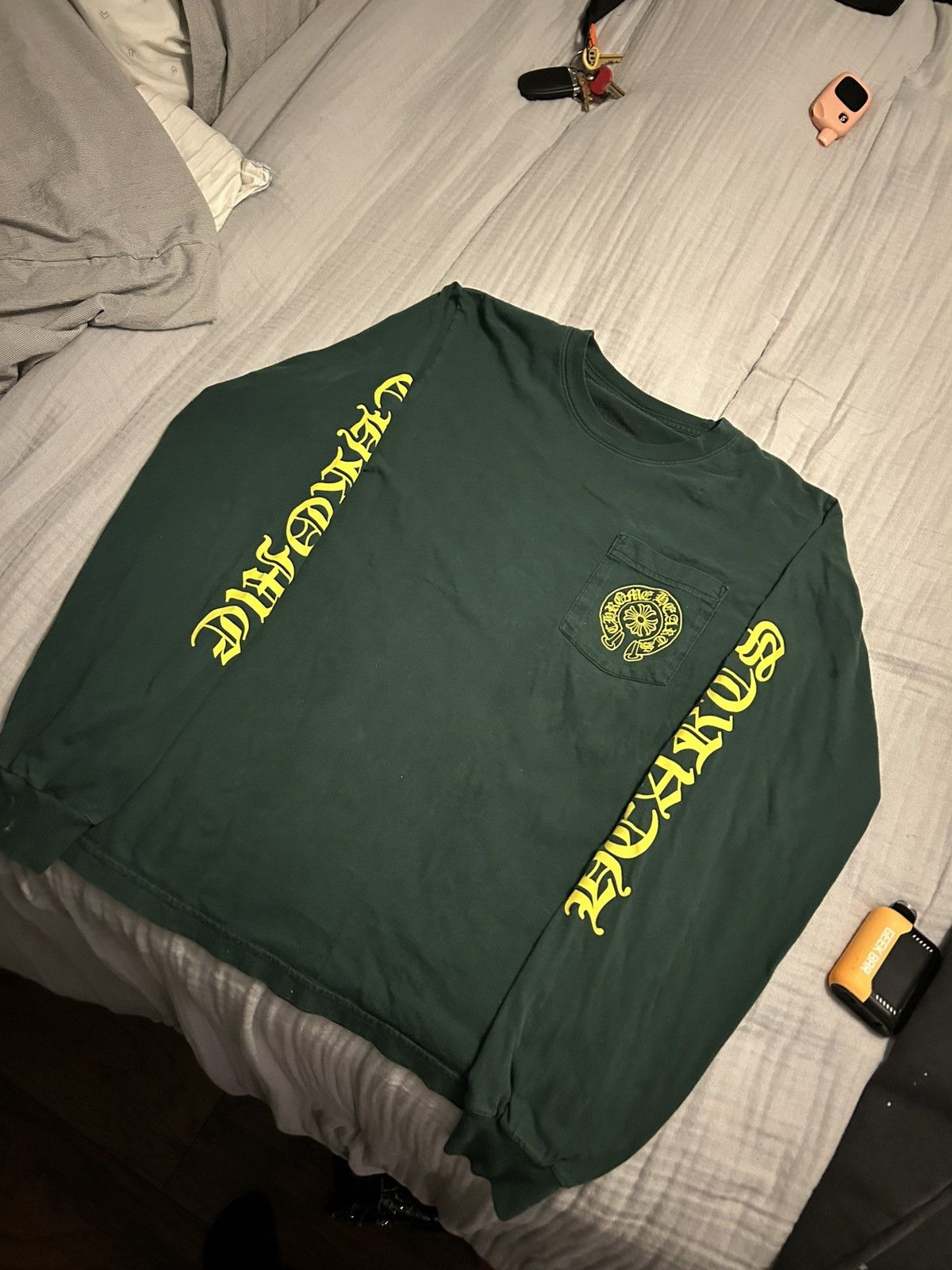 Chrome Hearts Horseshoe Long-Sleeve 'Green/Yellow'