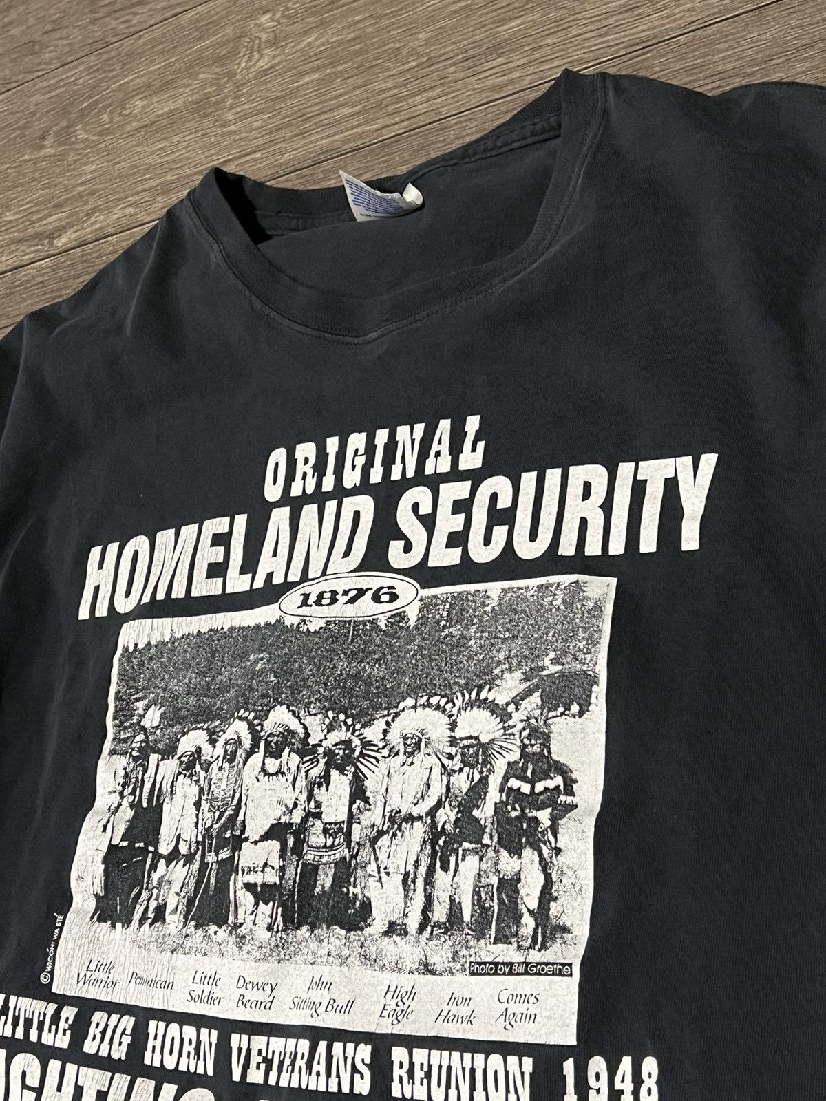 Vintage Vintage Y2k Homeland Security Long Sleeve Tee Size US XL / EU 56 / 4 - 5 Thumbnail