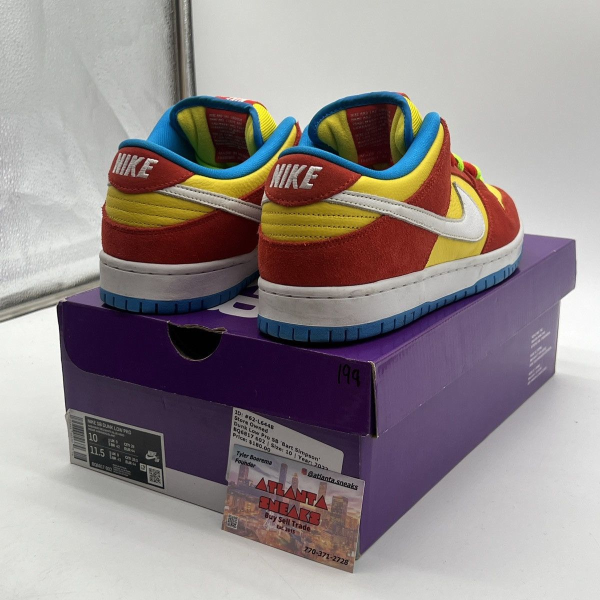 Nike Nike dunk low Bart Simpson Size US 10 / EU 43 - 5 Thumbnail