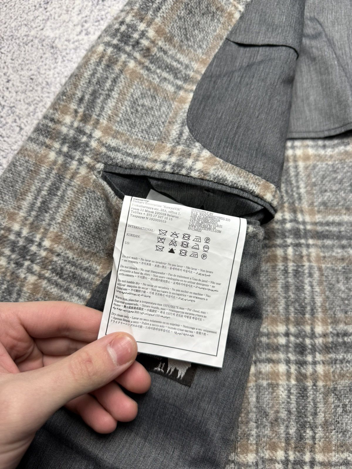 Suitsupply Suitsupply Men’s Havana HL Check Wool Alpaca Blend Size 42R - 16 Thumbnail