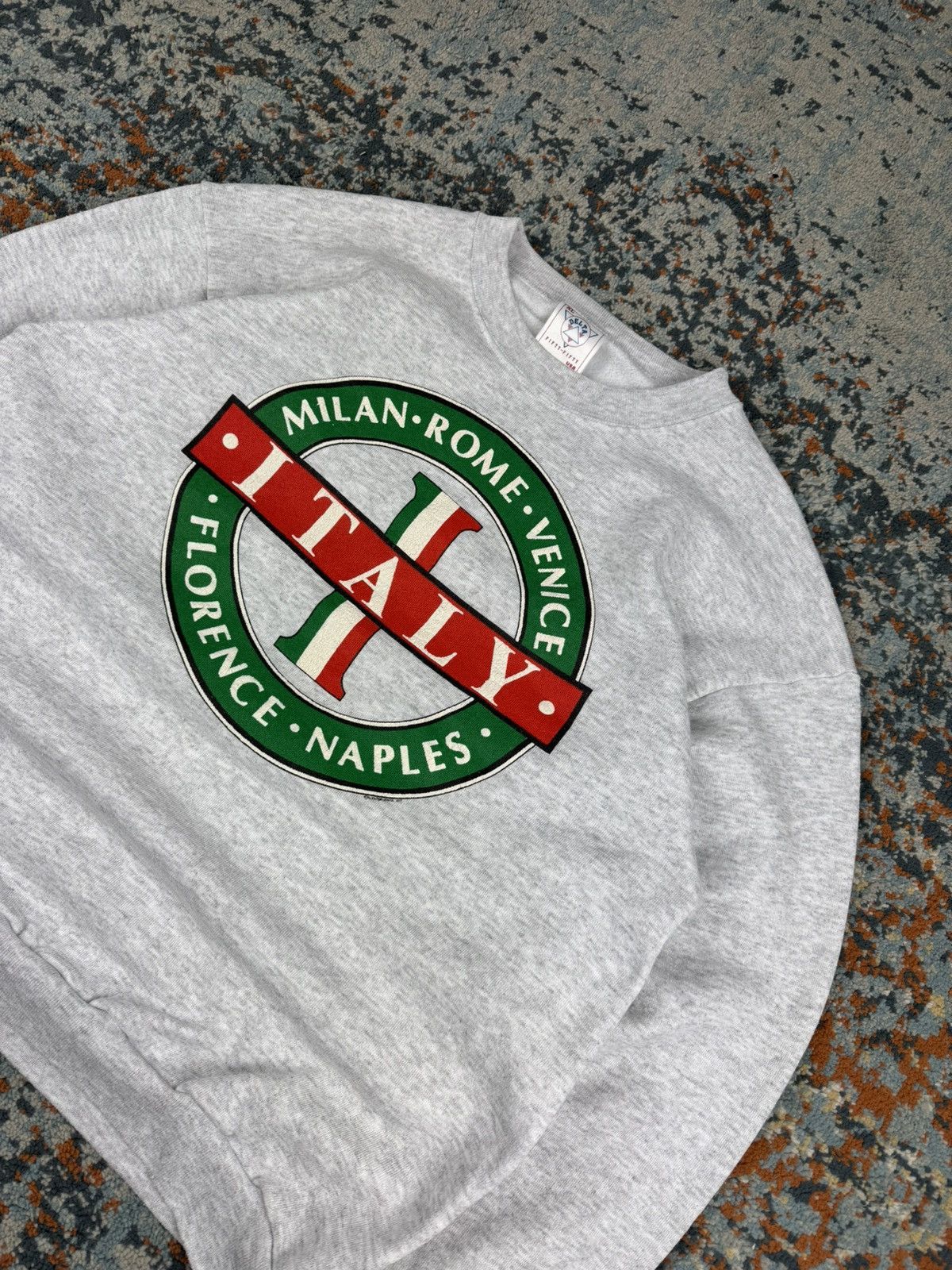 Vintage Vintage 90s Italy souvenir boxy baggy sweatshirt sopranos Size US XL / EU 56 / 4 - 3 Thumbnail