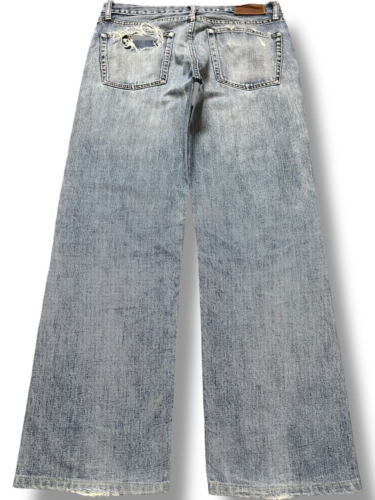 Uniqlo Vintage Uniqlo S-002 Faded Distressed Denim Size US 33 - 5 Thumbnail