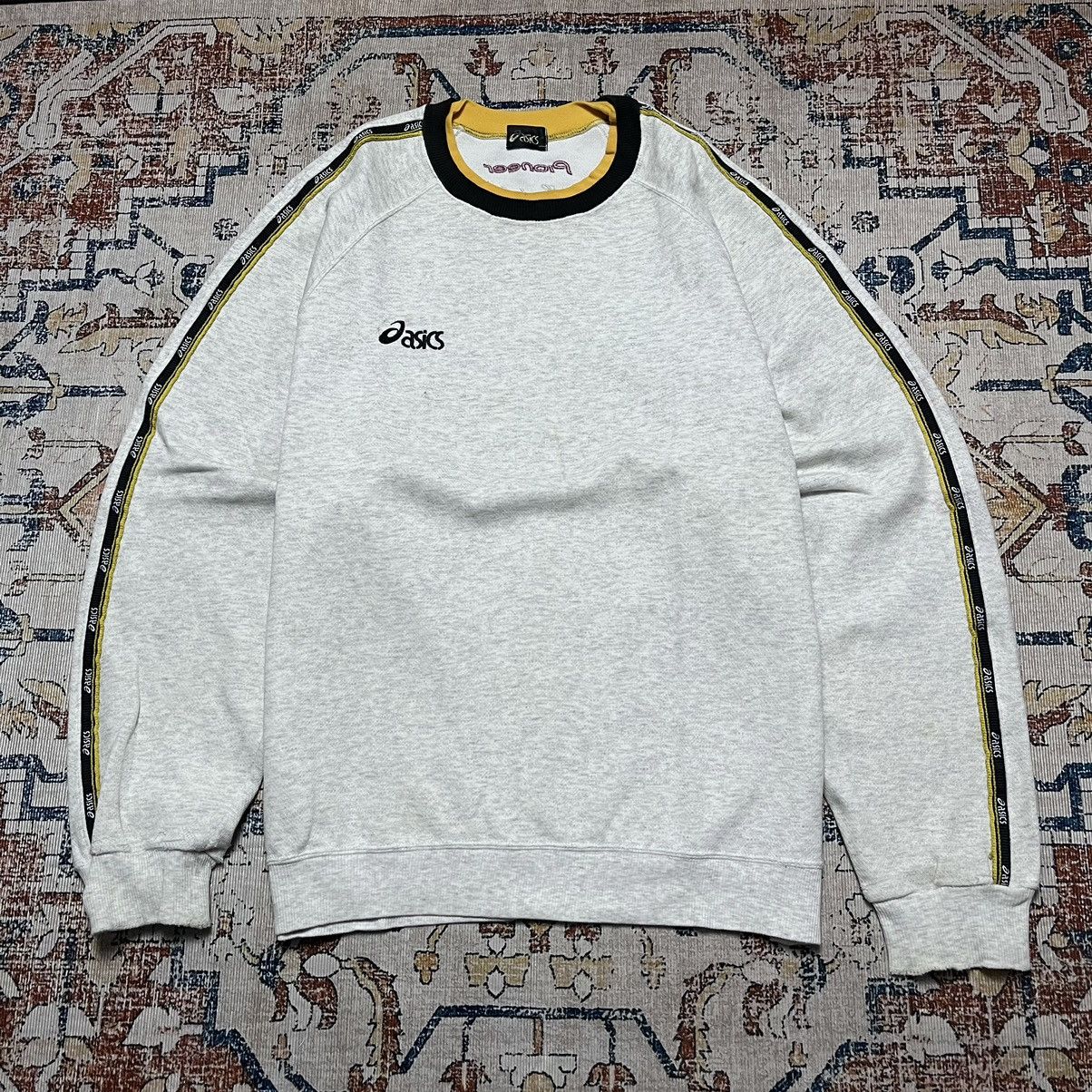 Asics × Vintage Sweatshirt Asics Stripes Size US XL / EU 56 / 4 - 1 Thumbnail
