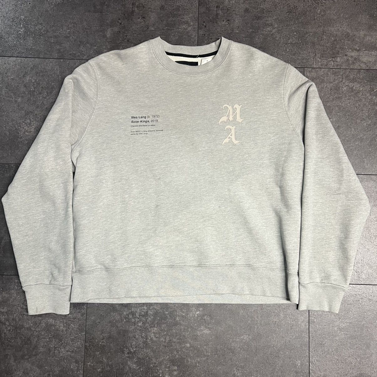 Amiri Wes Lang Solar Kings Crewneck Grey