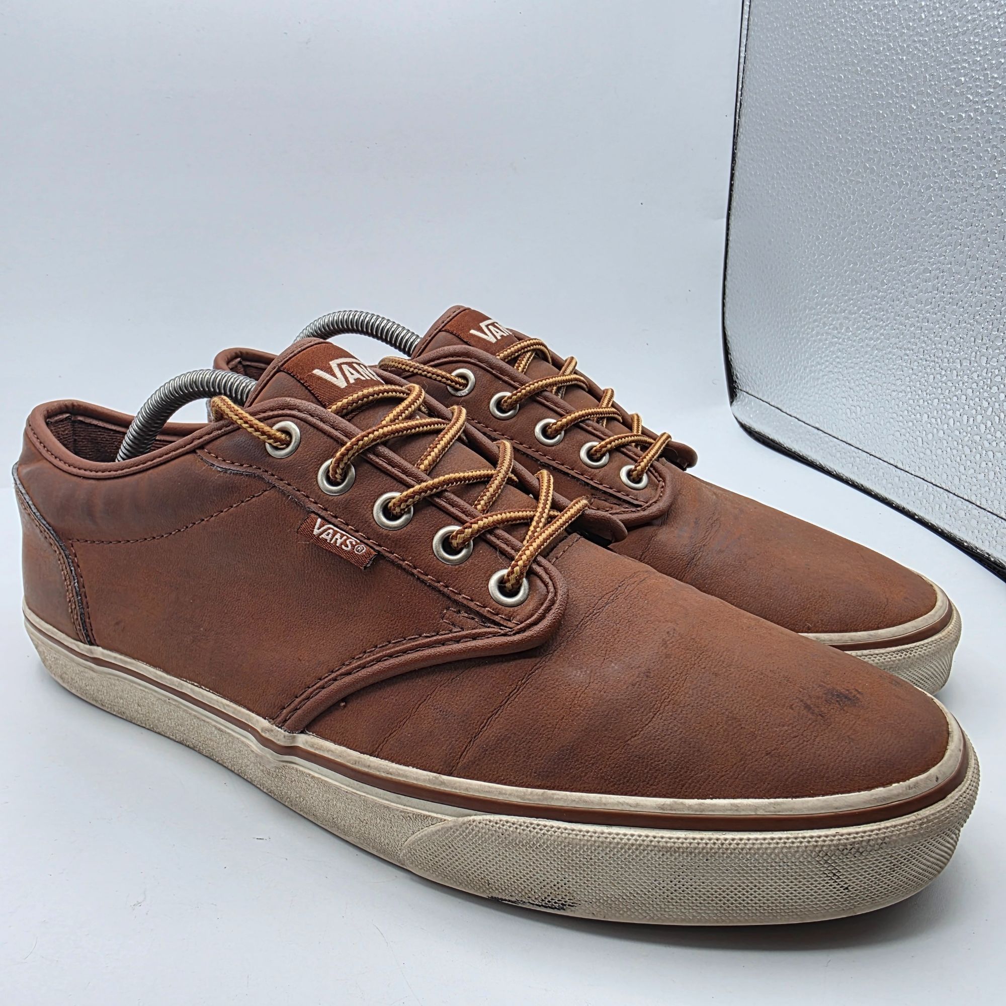 Vans Atwood Mens Size 10.5 Brown Leather Shoes Walking Casua