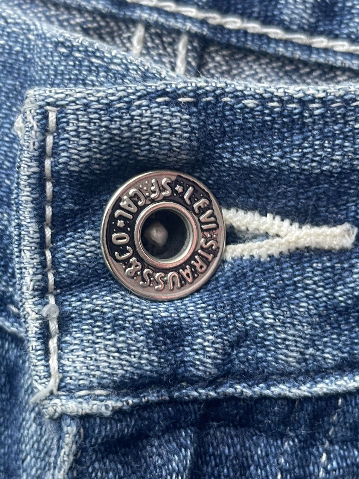 Levi's × Vintage Vintage 2003 Levis 503 e Side Pocket Distresed Denim Size US 34 / EU 50 - 22 Thumbnail
