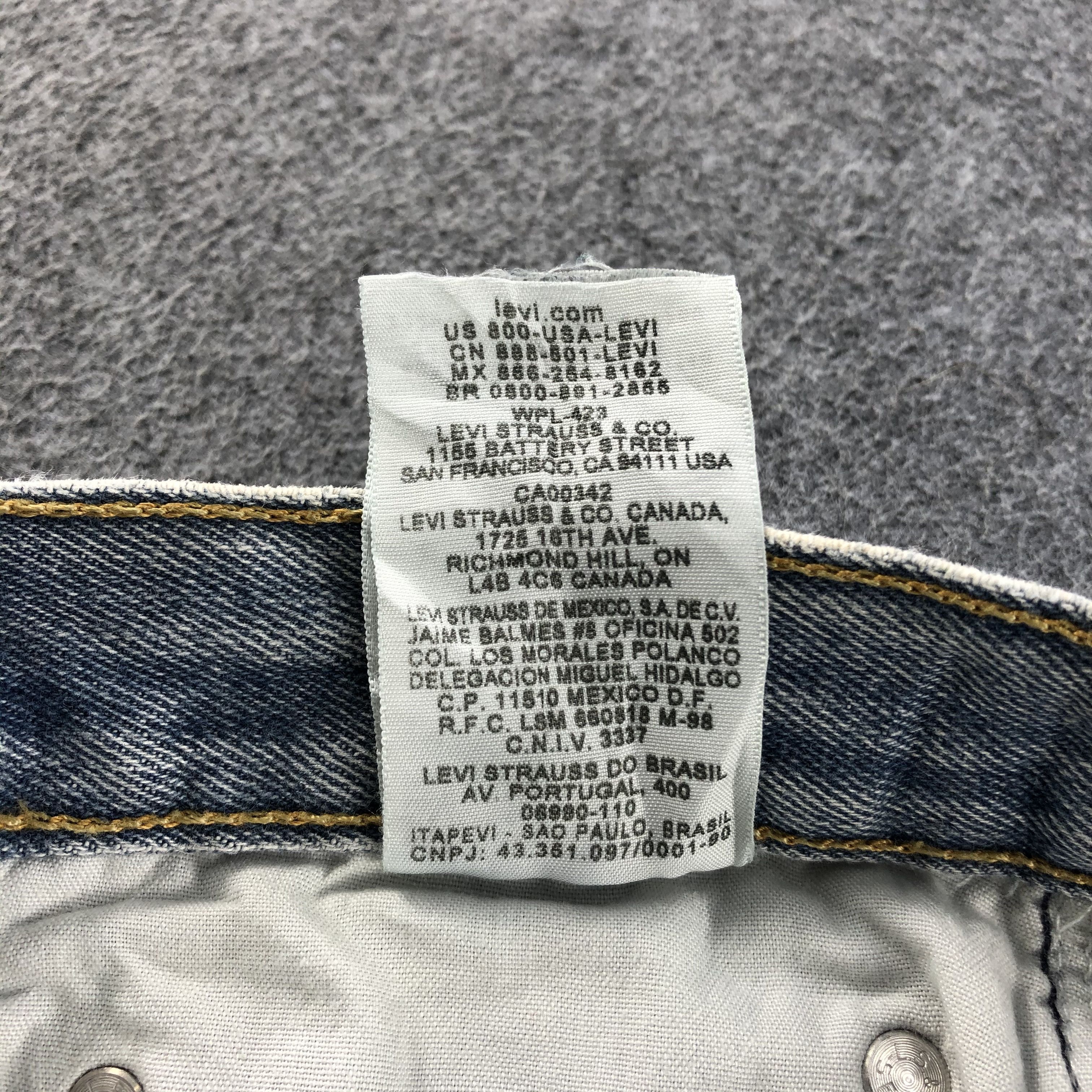 Levi's Light Wash Vintage Levis 505 Distress Jeans-J1187 Size US 34 / EU 50 - 12 Thumbnail