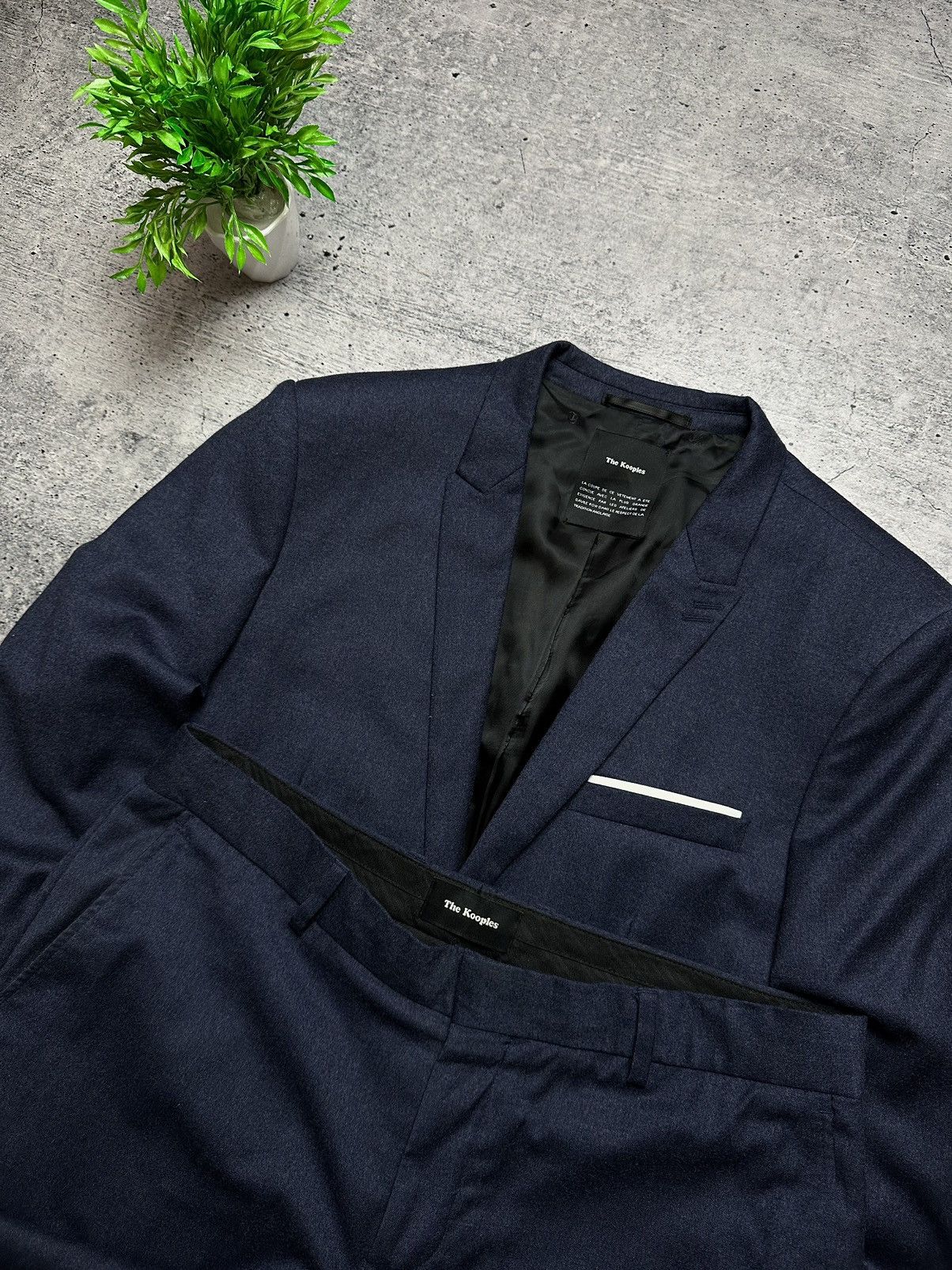 The Kooples × Vintage The Kooples Wool Suit Blazer + Pants Size 40S - 4 Thumbnail