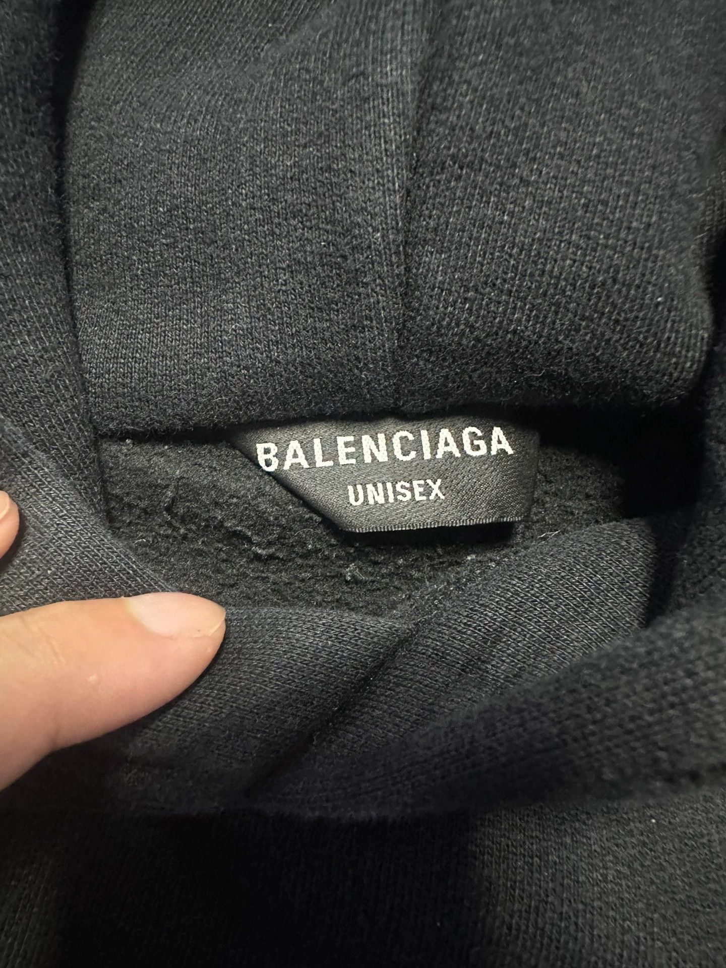 Balenciaga Balenciaga SS22 letter printed fleece drawstring hooded swe Size US L / EU 52-54 / 3 - 3 Thumbnail