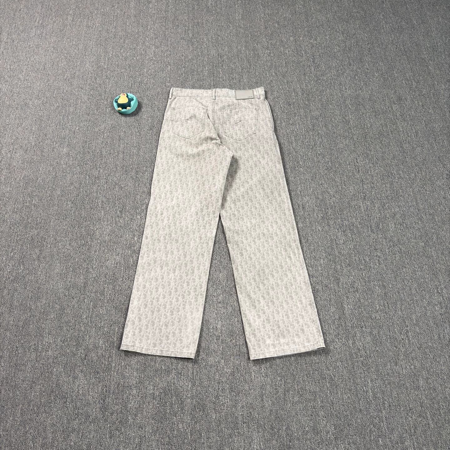 Dior Dior 25 gray all over print jeans 44 like new Size US 28 / EU 44 - 2 Thumbnail