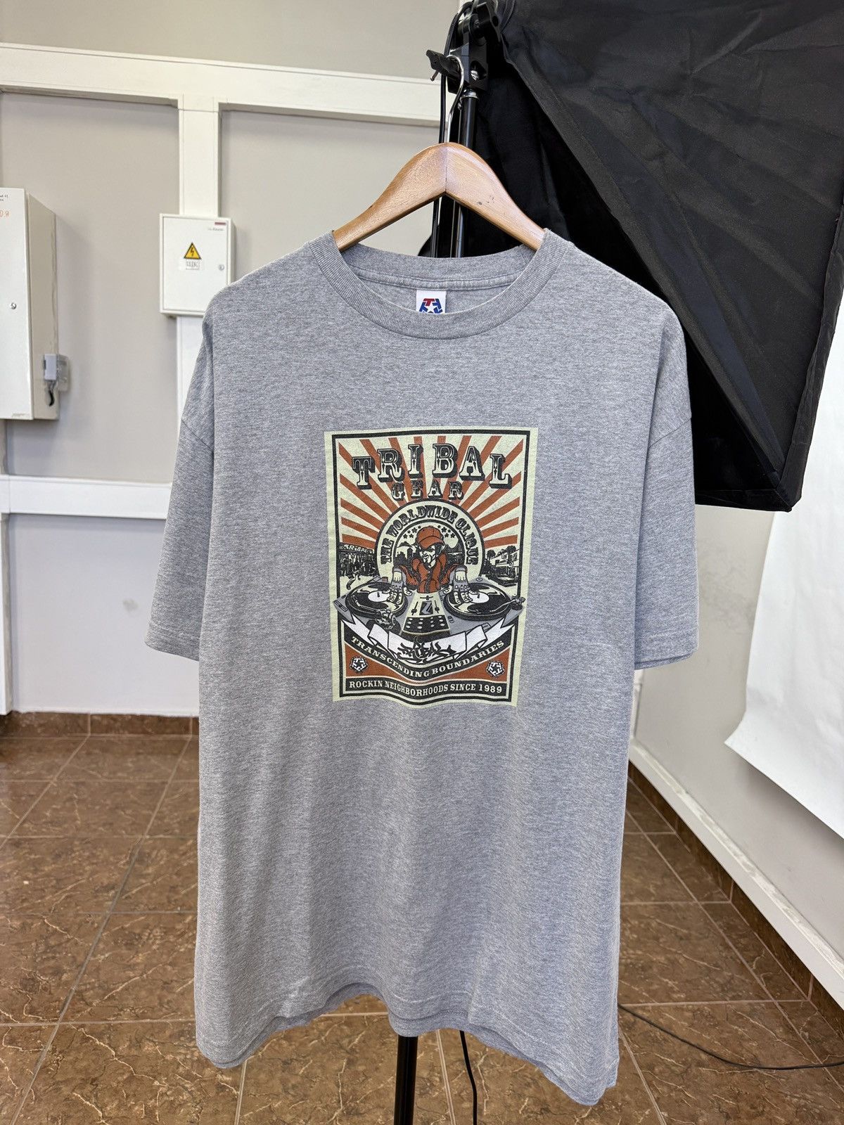 Tribal Streetwear 🇺🇸 Vintage 90s Tribal USA Gear Graffiti DJ Graffiti ed hardy Size US XL / EU 56 / 4 - 1 Thumbnail