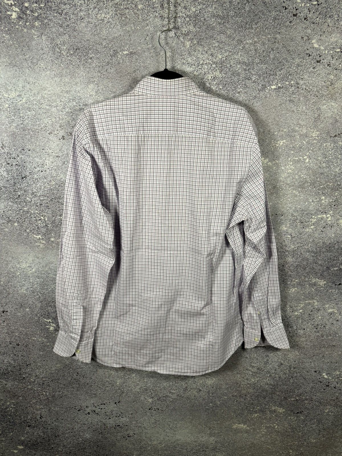 Designer × Japanese Brand × Vintage Xacus Button Shirt Madi Italy Men’s XLarge Check Collar Size US XL / EU 56 / 4 - 12 Thumbnail