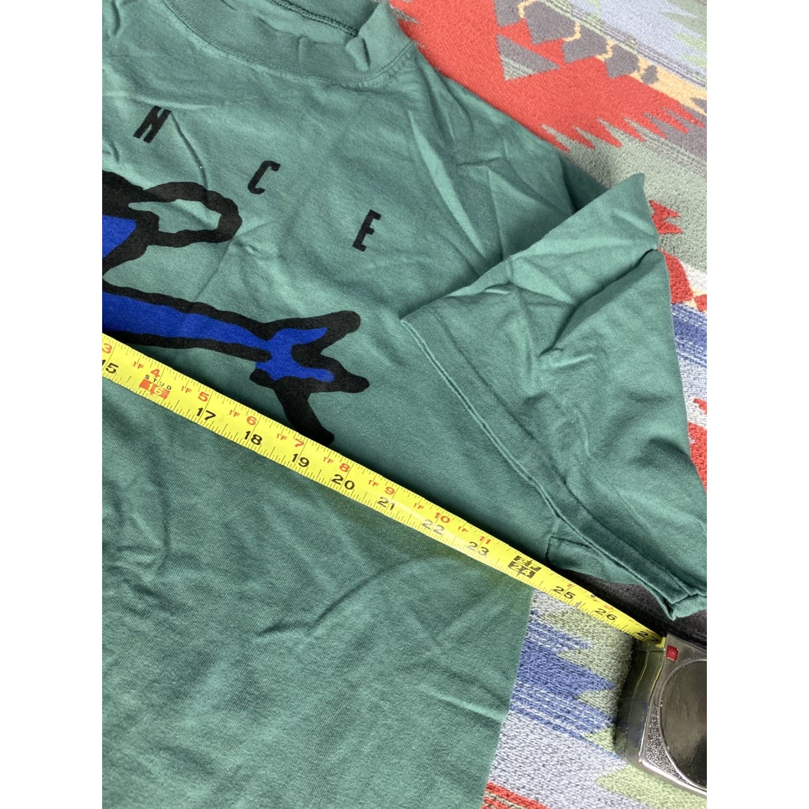 Vintage VINTAGE Lyon Design Dance New York City T Shirt Tee sz XL Single Stitch Green Men XL City Stitch Shirt Size US XL / EU 56 / 4 - 4 Thumbnail