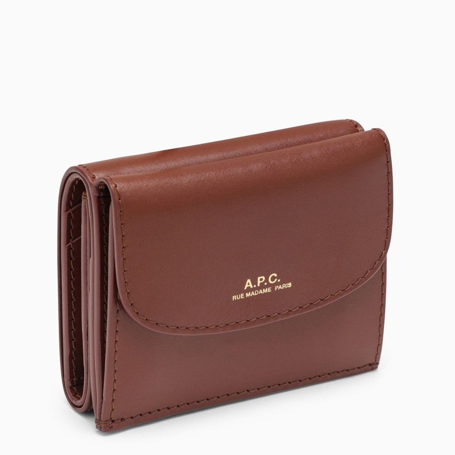 A.P.C. o1d2blof0724 Size : OS / Leather Wallet in Brown Size ONE SIZE - 1 Thumbnail