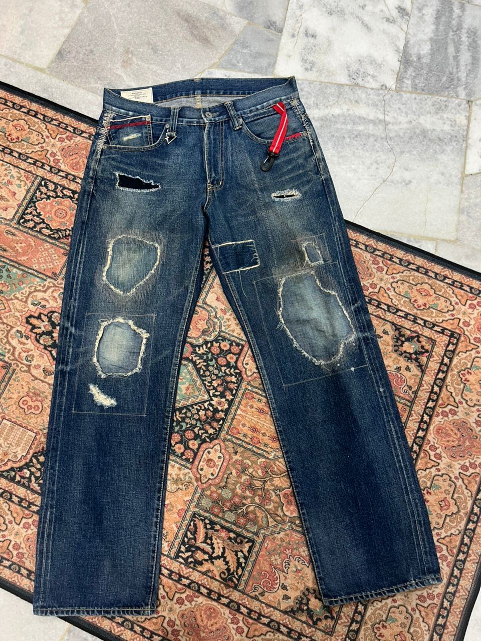 WHIZ LIMITED Vintage Whiz Limited Distressed Selvedge Denim Jeans Size US 34 / EU 50 - 1 Thumbnail