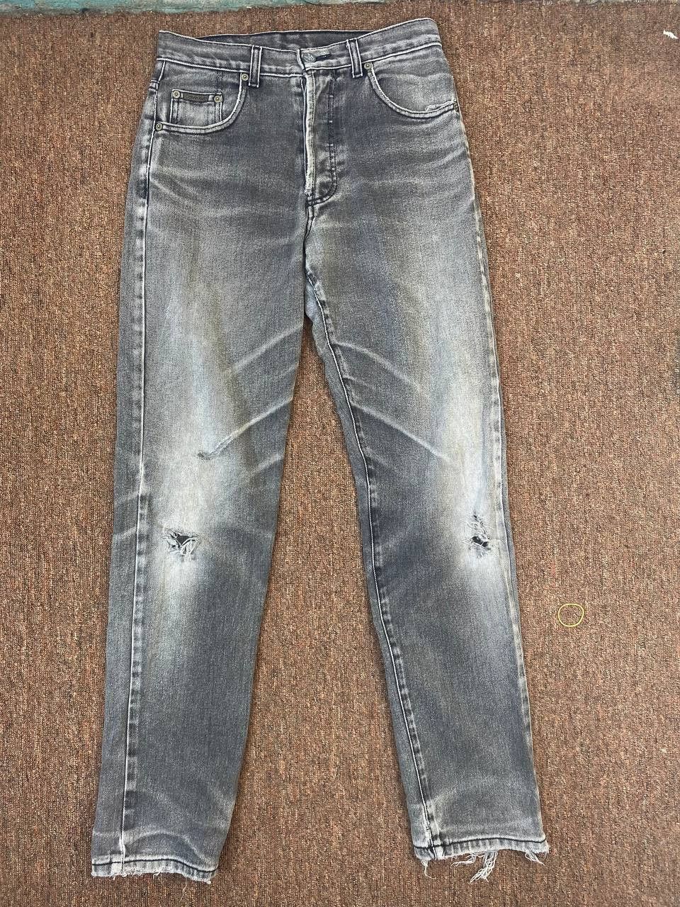vintage calvin klein distressed denim made in usa
