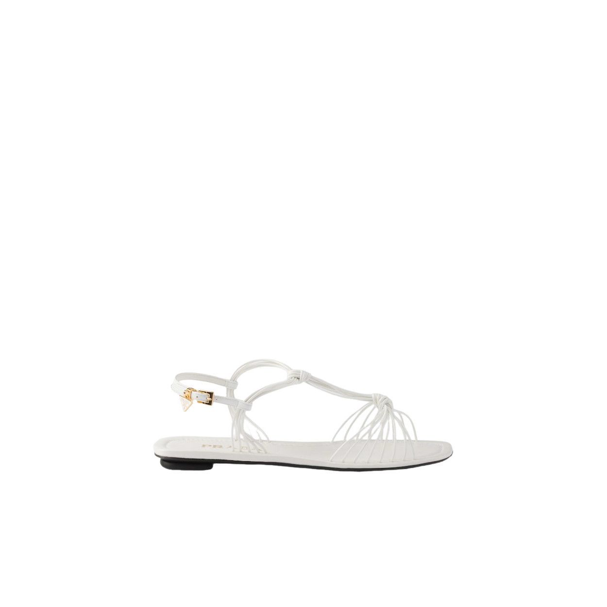 Prada PRADA $1170 White Patent Leather Sandals New & Authentic (Wo Size US 7.5 / IT 37.5 - 2 Thumbnail