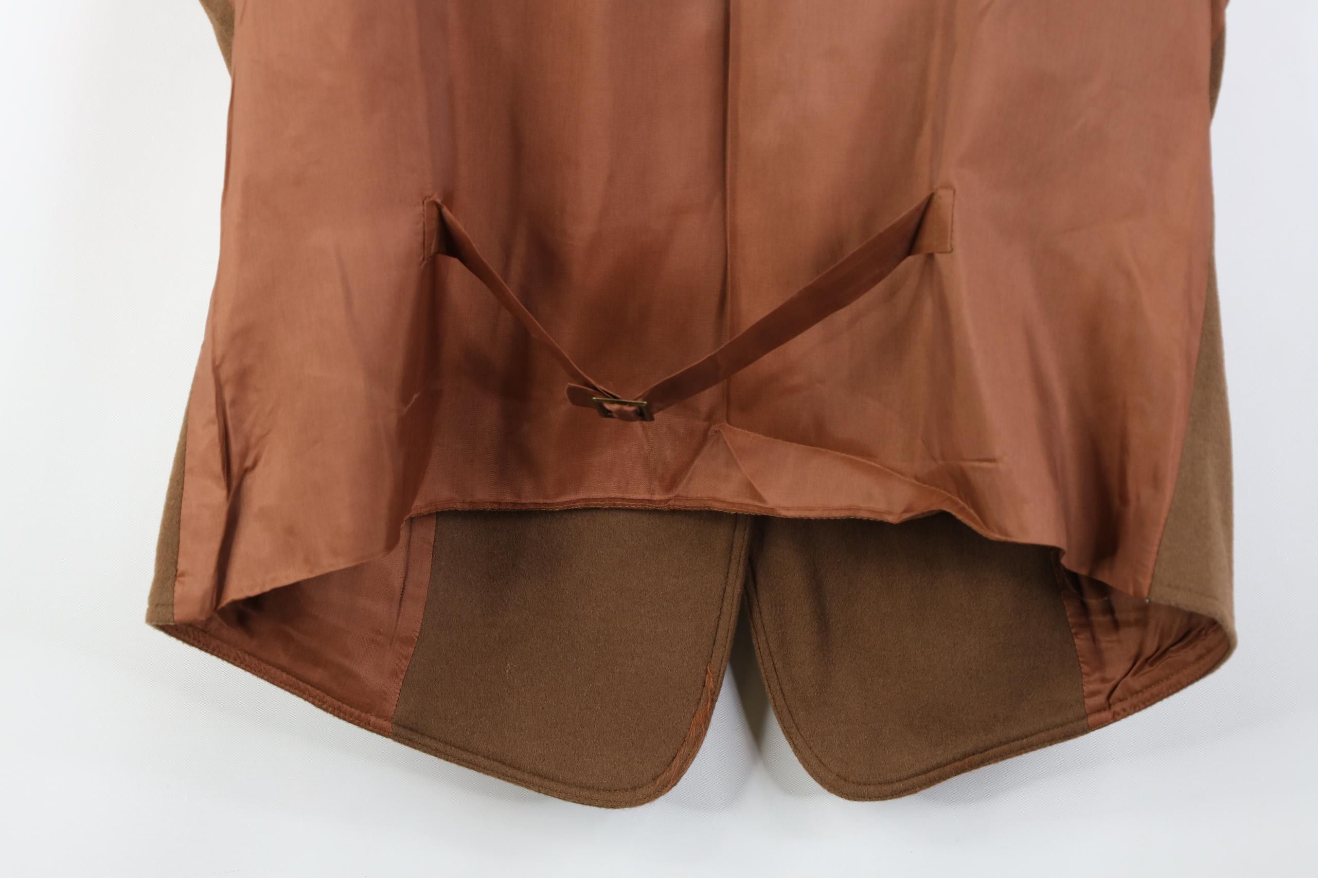 Vintage Vintage 90s Streetwear Cashmere Back Vest Jacket Brown Size L / US 10 / IT 46 - 14 Thumbnail