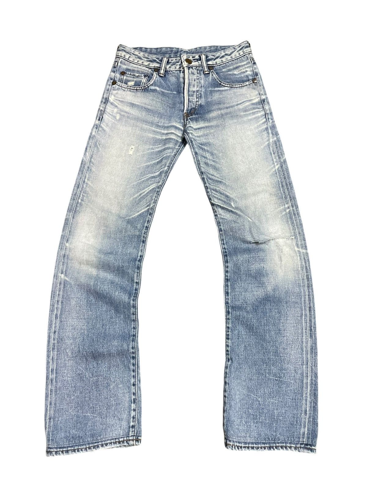 Vintage Japanese Stunning Lure Buckle Back Fade Wash Jeans