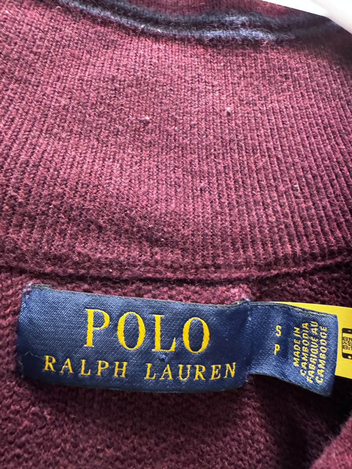 Polo Ralph Lauren Polo Ralph Lauren Long Sleeve Half Zip Sweater Size US S / EU 44-46 / 1 - 2 Thumbnail