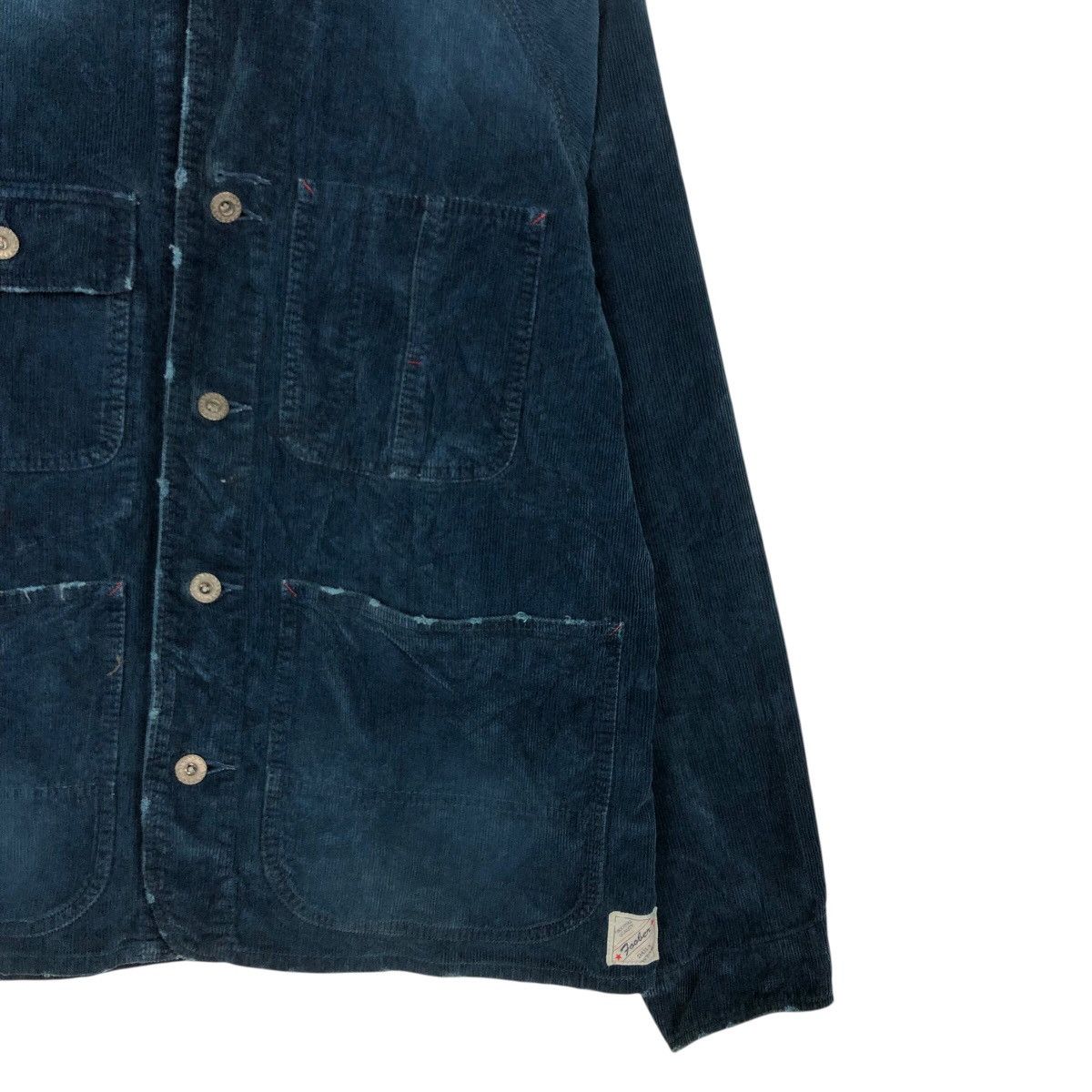 Japanese Brand 📌Rich Blue Indigo Chore Work Jacket Poober Issey Miyake Size US S / EU 44-46 / 1 - 6 Thumbnail