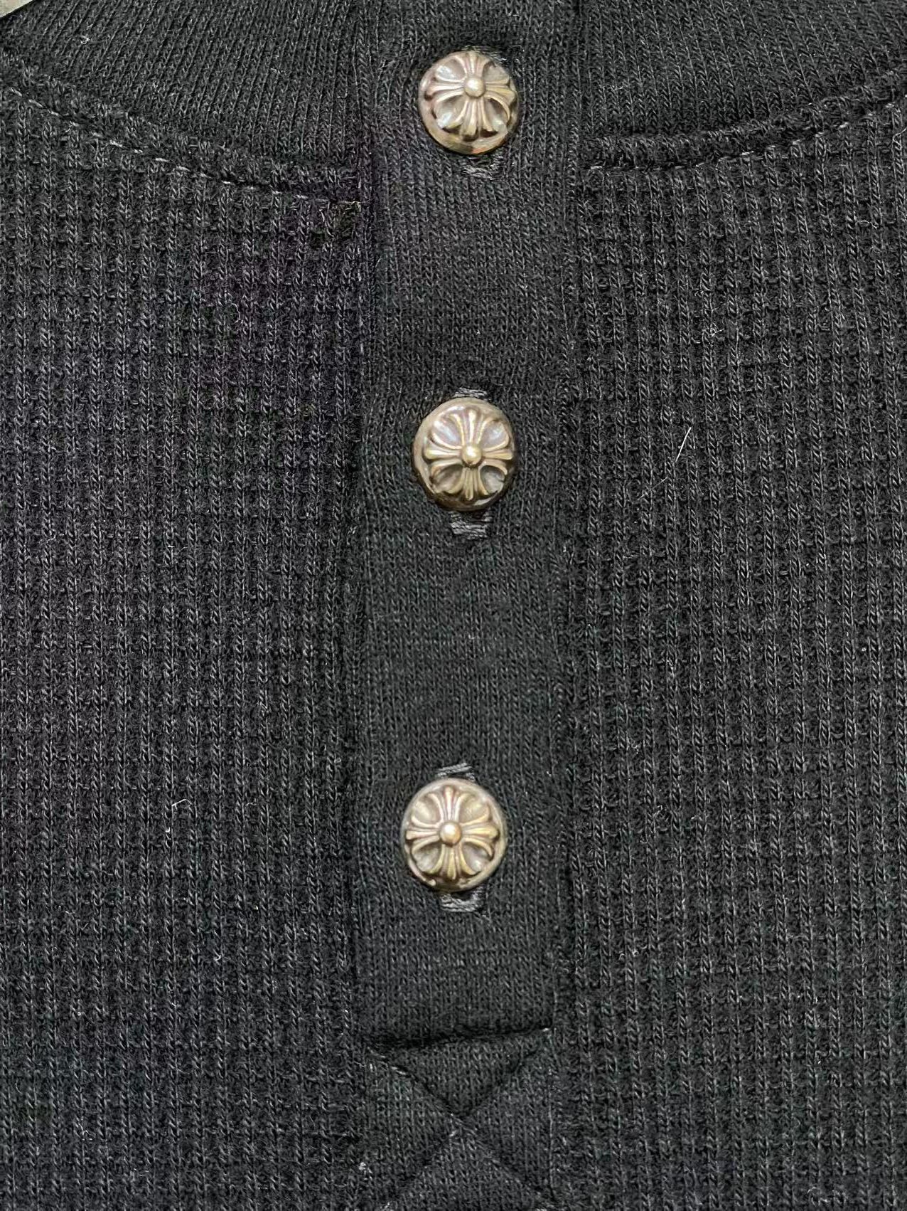 Chrome Hearts Chrome Hearts CH Logo Waffle Thermal Short Sleeve T-Shirt Size US L / EU 52-54 / 3 - 4 Thumbnail