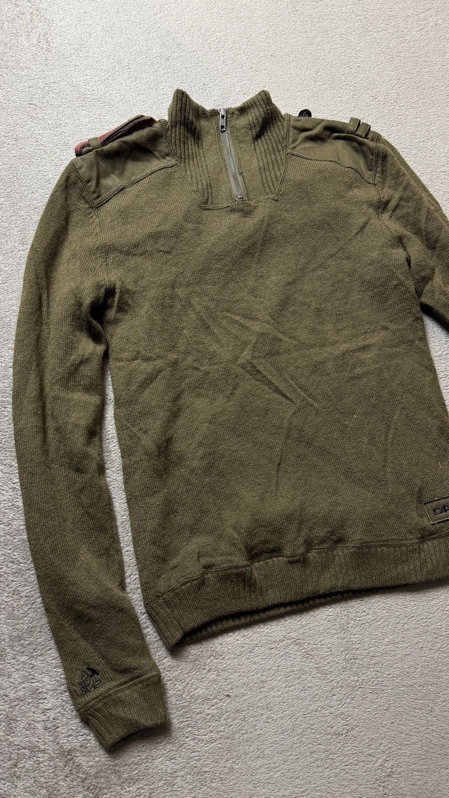 Oakley Vintage Military Y2K Zip Lambswool Knit Jacket lgb prada cdg Size US S / EU 44-46 / 1 - 2 Thumbnail
