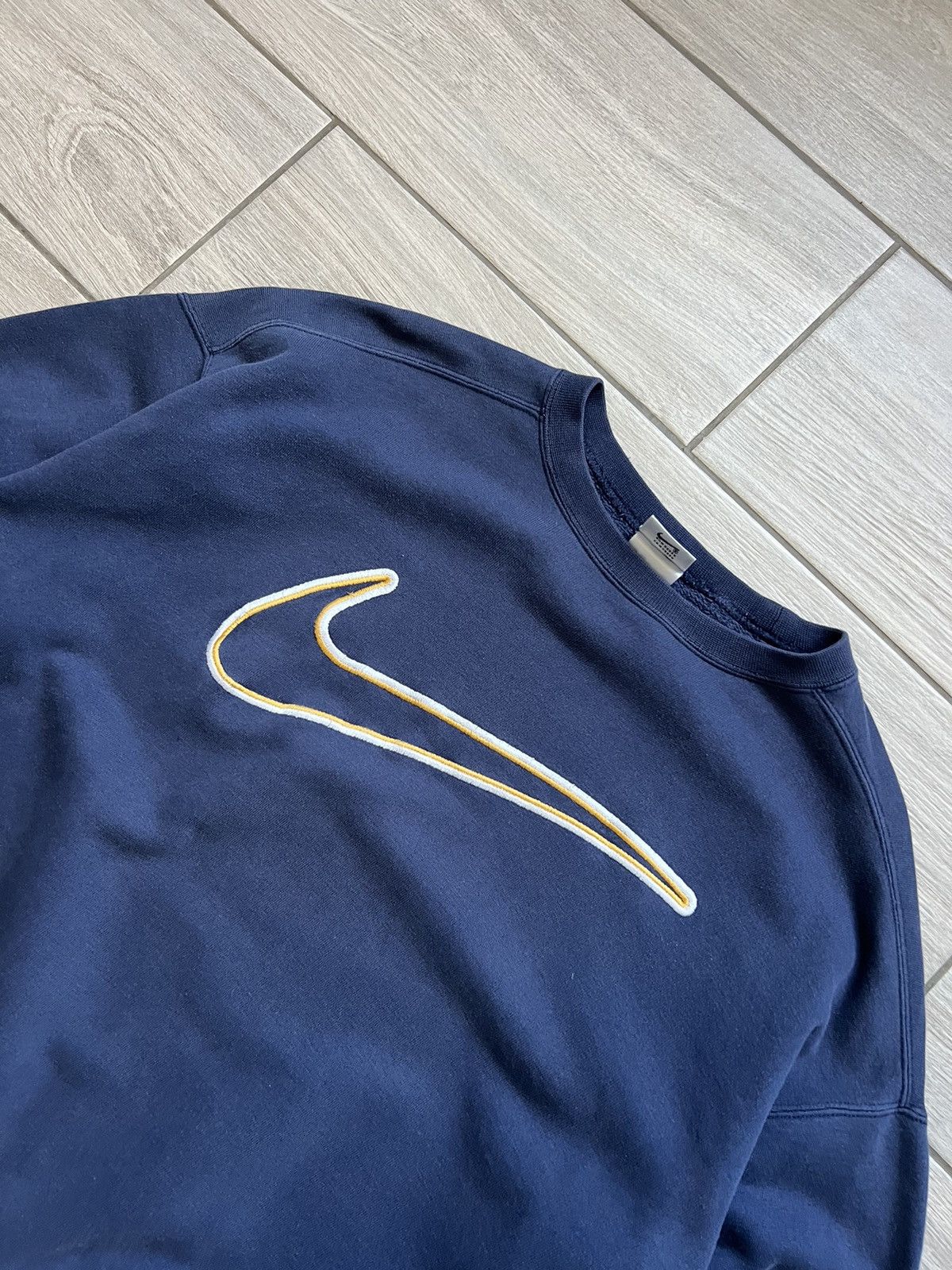Nike NIKE VINTAGE BIG LOGO GREY CRAZY FADED BAGGY SWEATSHIRT 90’S Size US L / EU 52-54 / 3 - 4 Thumbnail