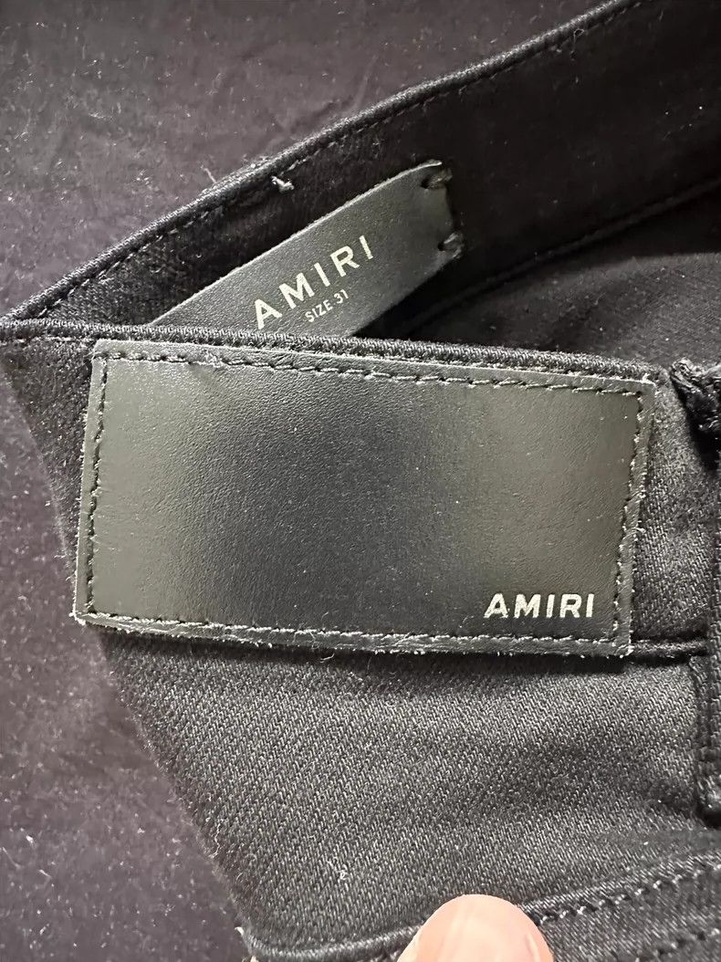 Amiri Amiri Leather patchwork jeans 2501-Nextarrow Size US 31 - 5 Thumbnail