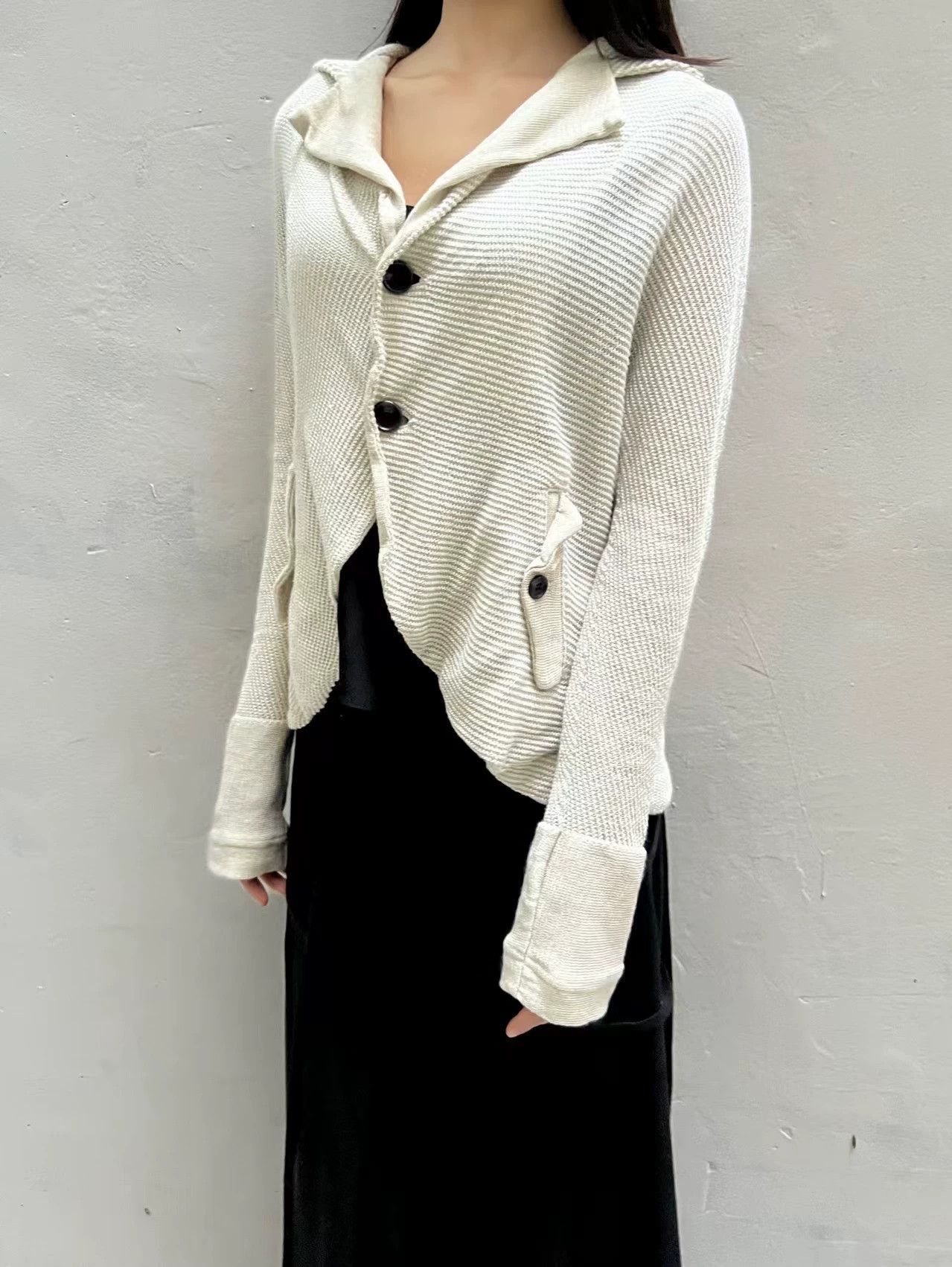 Yohji Yamamoto Yohji Yamamoto Stretchy Knit Cardigan Size 2 55cm Size M / US 6-8 / IT 42-44 - 5 Thumbnail
