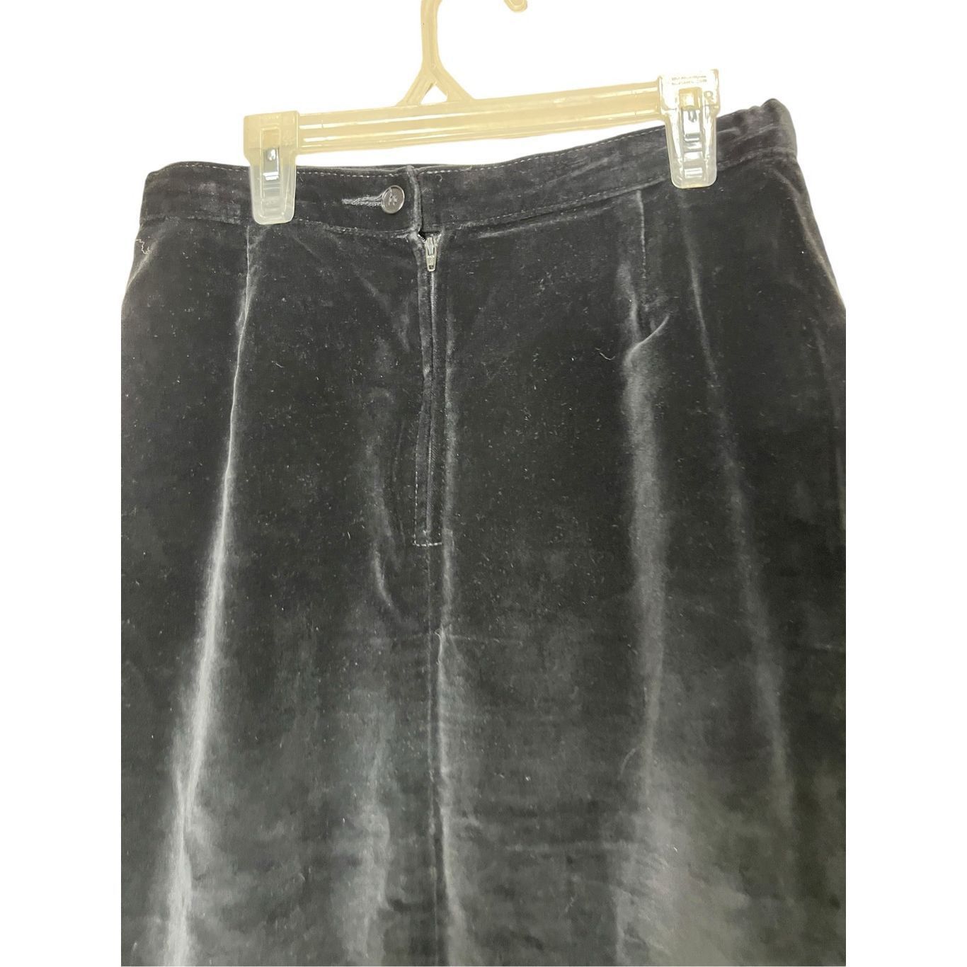 Other Vintage Pioneer Wear Black Velvet Maxi Dress Size 10 Size 32" / US 10 / IT 46 - 5 Thumbnail