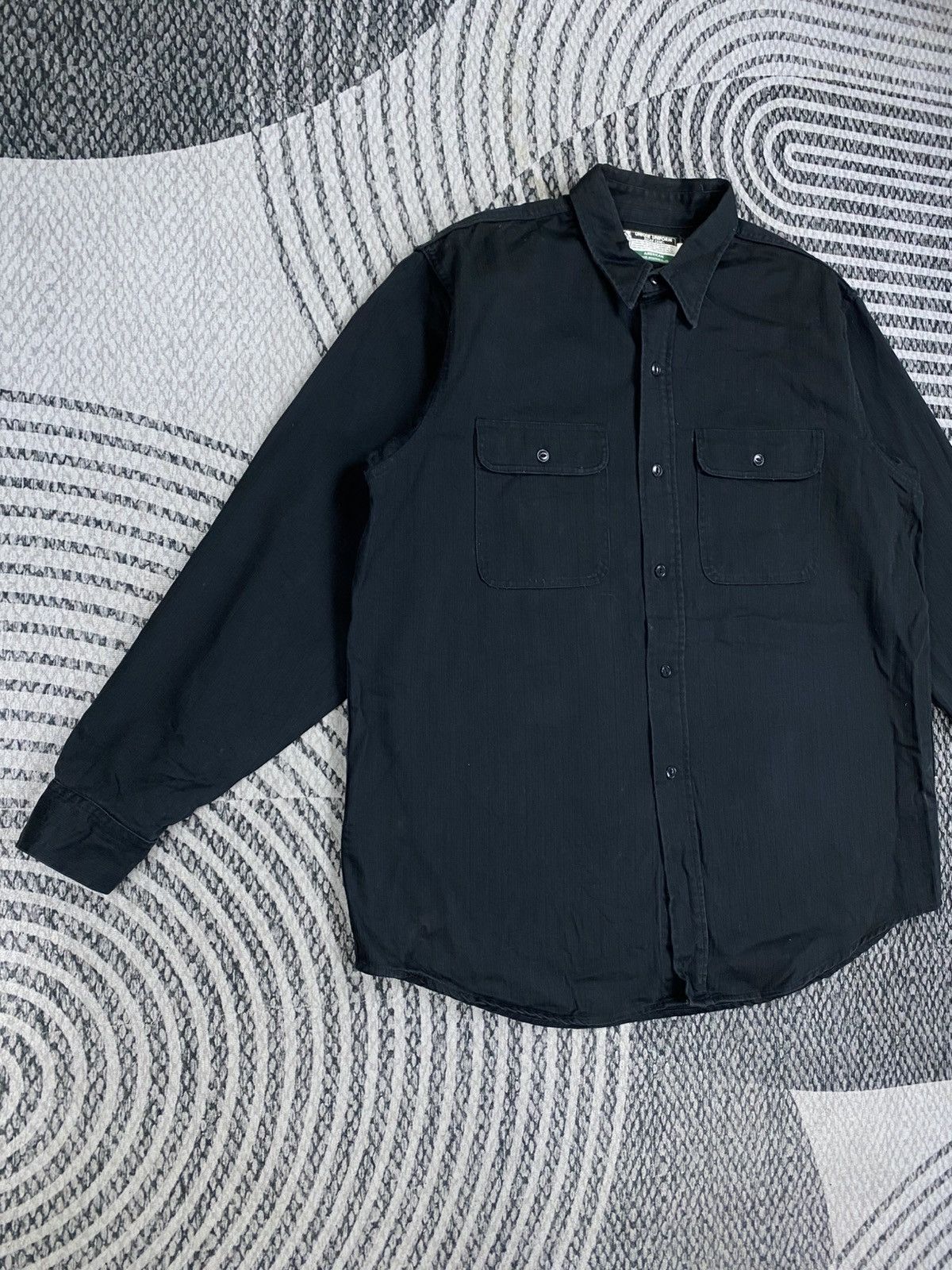 Sugar Cane Vintage Sugar Cane Black Cotton Button Up Shirt Size US L / EU 52-54 / 3 - 3 Thumbnail