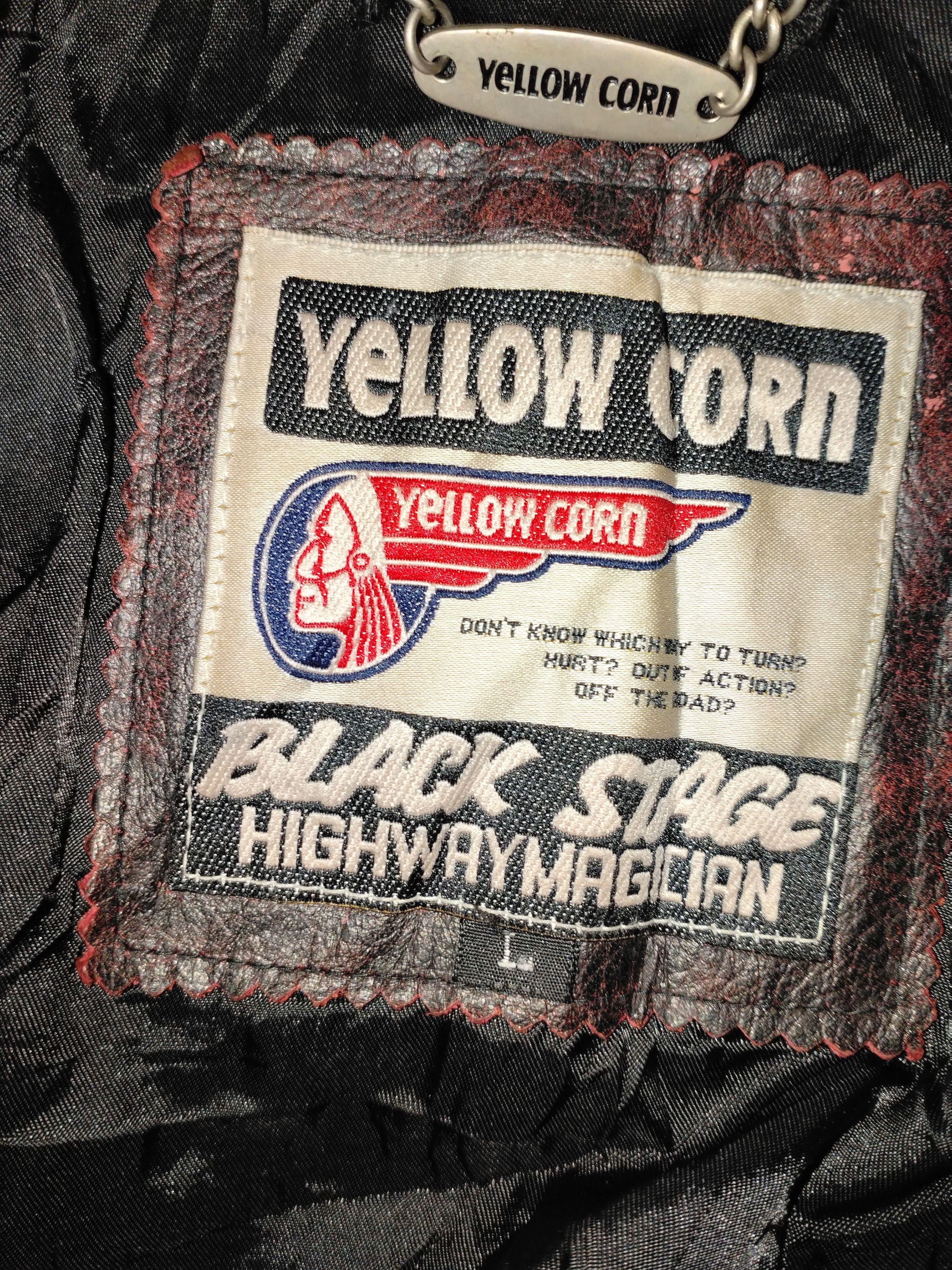YELLOW CORN Yellow Corn Patina Distressed Leather Jacket Size US M / EU 48-50 / 2 - 3 Thumbnail