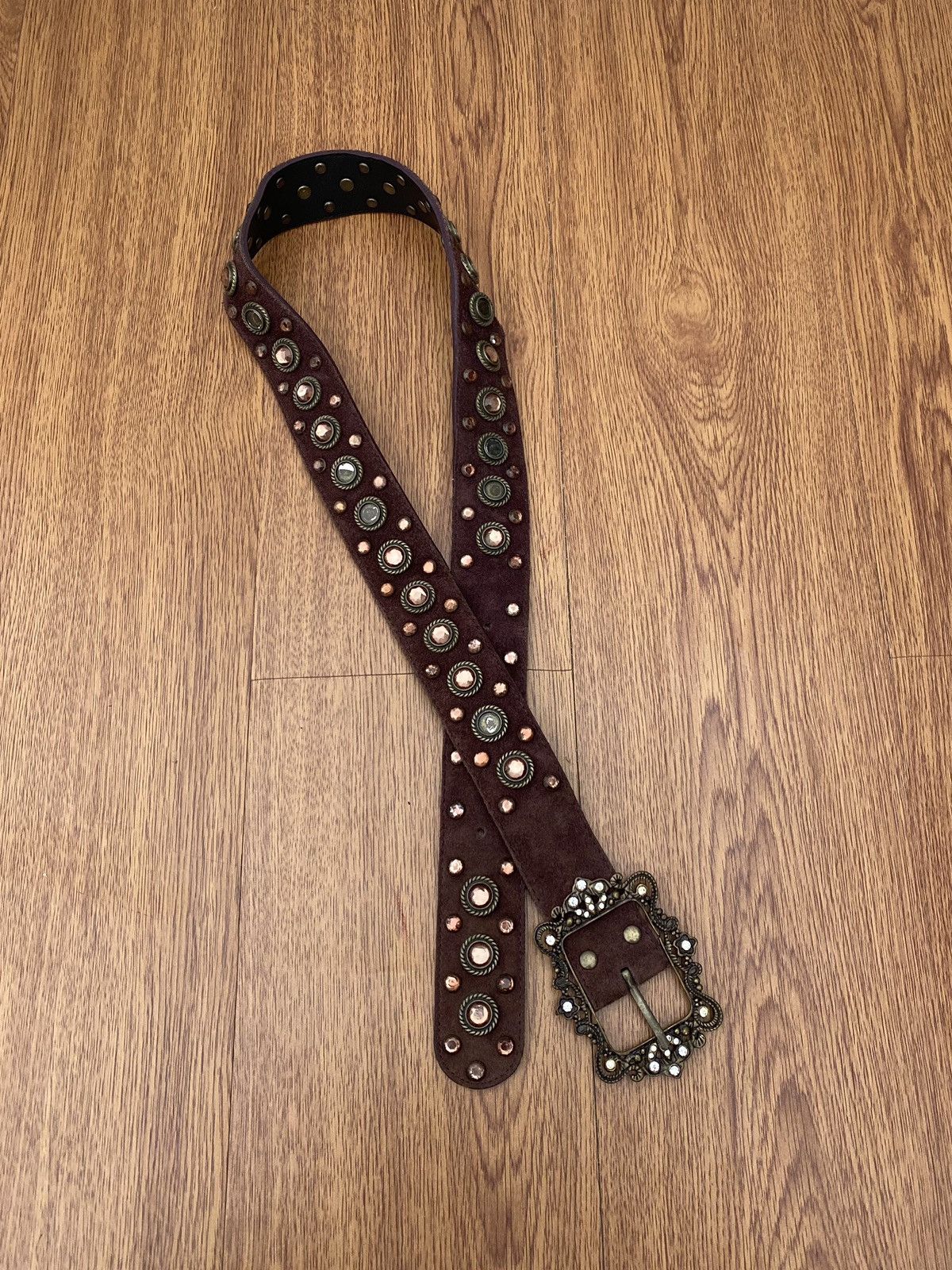 Diesel Black Gold Diesel studded leather belt | Grailed