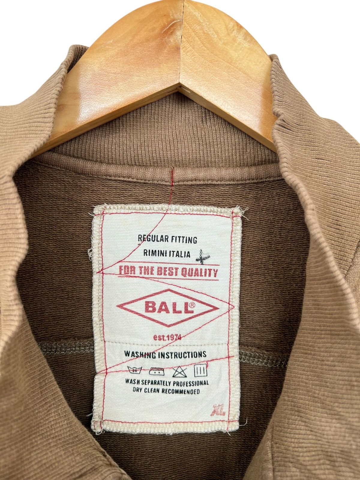 Japanese Brand Ball Japan Patchwork Zipper Distressed Brown Sweater Size US M / EU 48-50 / 2 - 6 Thumbnail