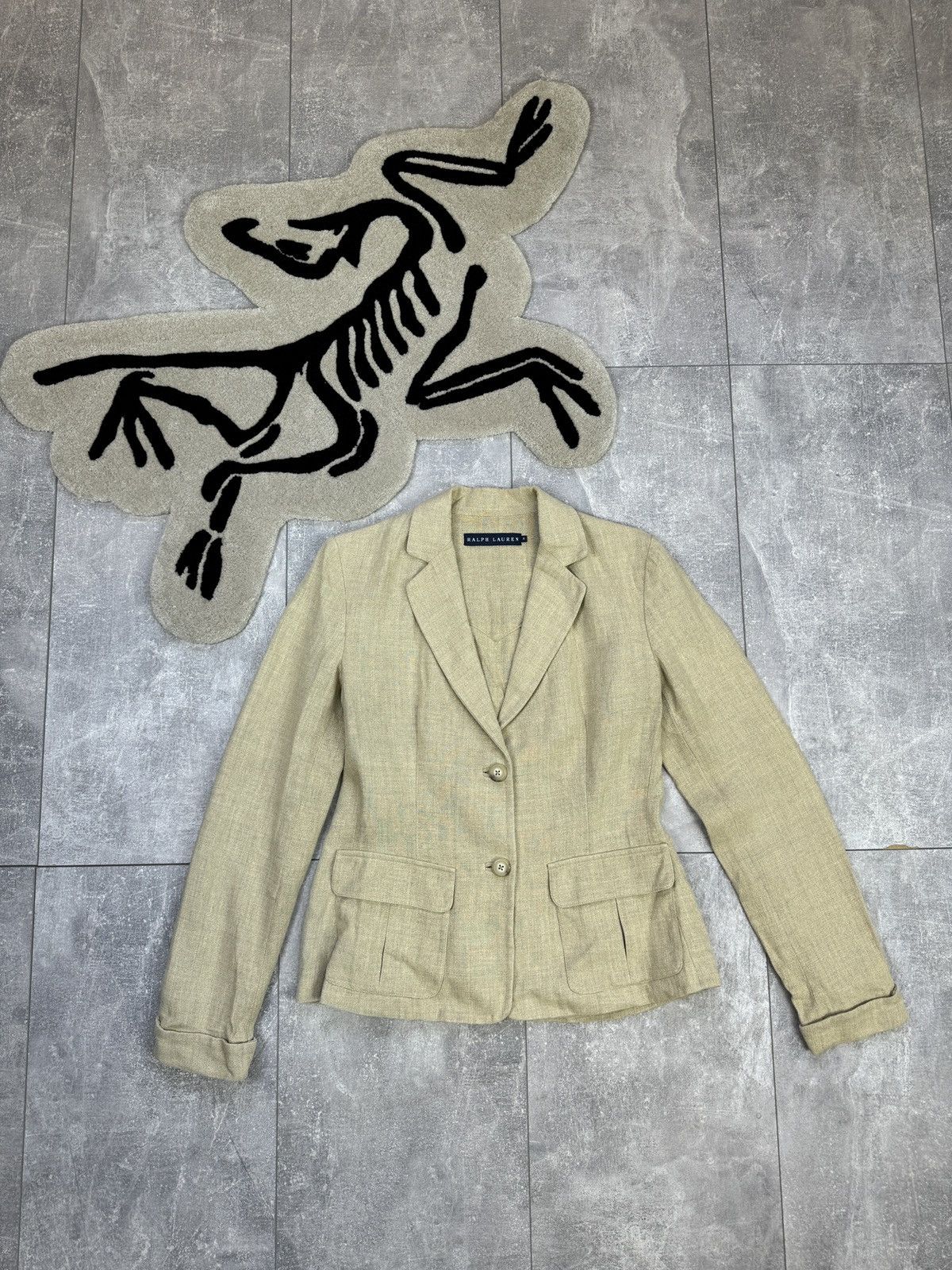 Polo Ralph Lauren × Vintage Women’s Vintage Polo Ralph Lauren linen blazer line size 8 S Size S / US 4 / IT 40 - 16 Thumbnail