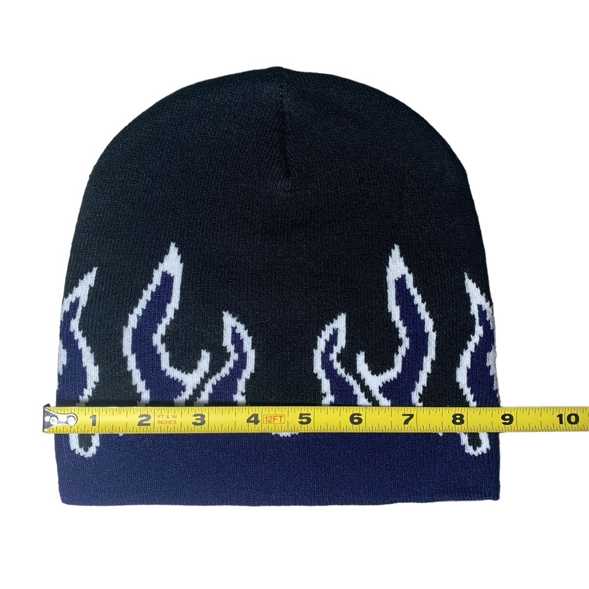 Other Blue Flame Knitted Streetwear Beanie Size ONE SIZE - 3 Thumbnail