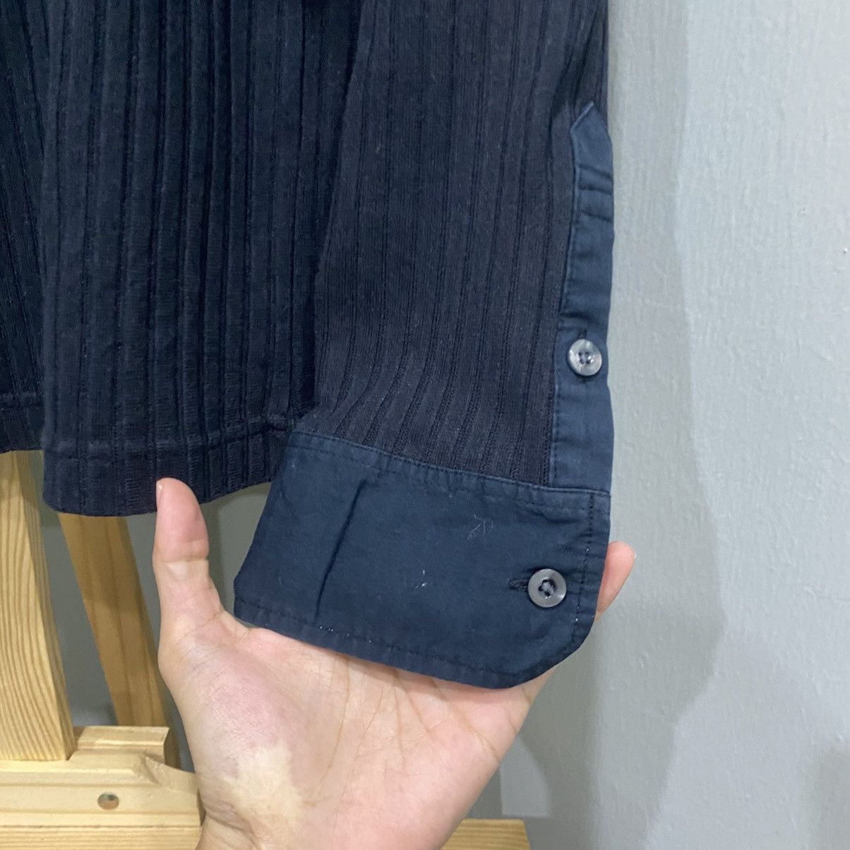 semanticdesign Semantic Design Hybrid Knit Zip Up Jacket Ribbed Pleated Size US S / EU 44-46 / 1 - 6 Thumbnail