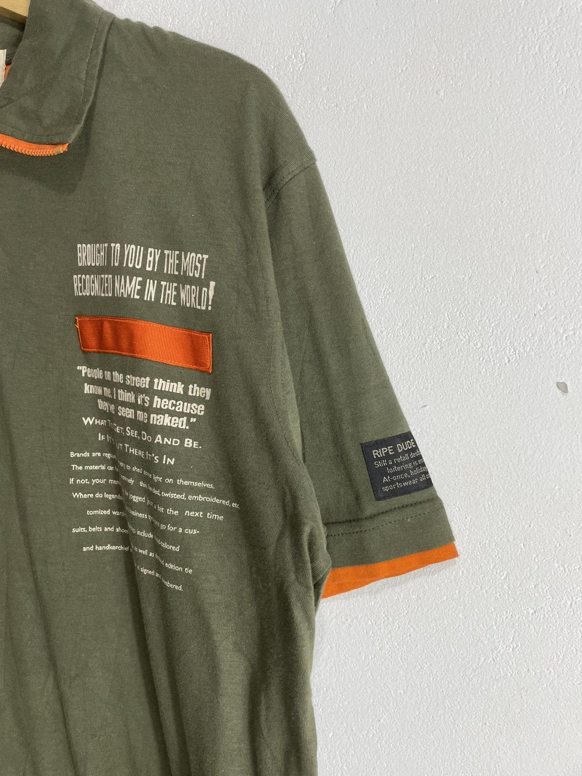 Hysteric Glamour Archive Ripe Dude Poem Double layer Tshirt Half zip Size US L / EU 52-54 / 3 - 2 Thumbnail